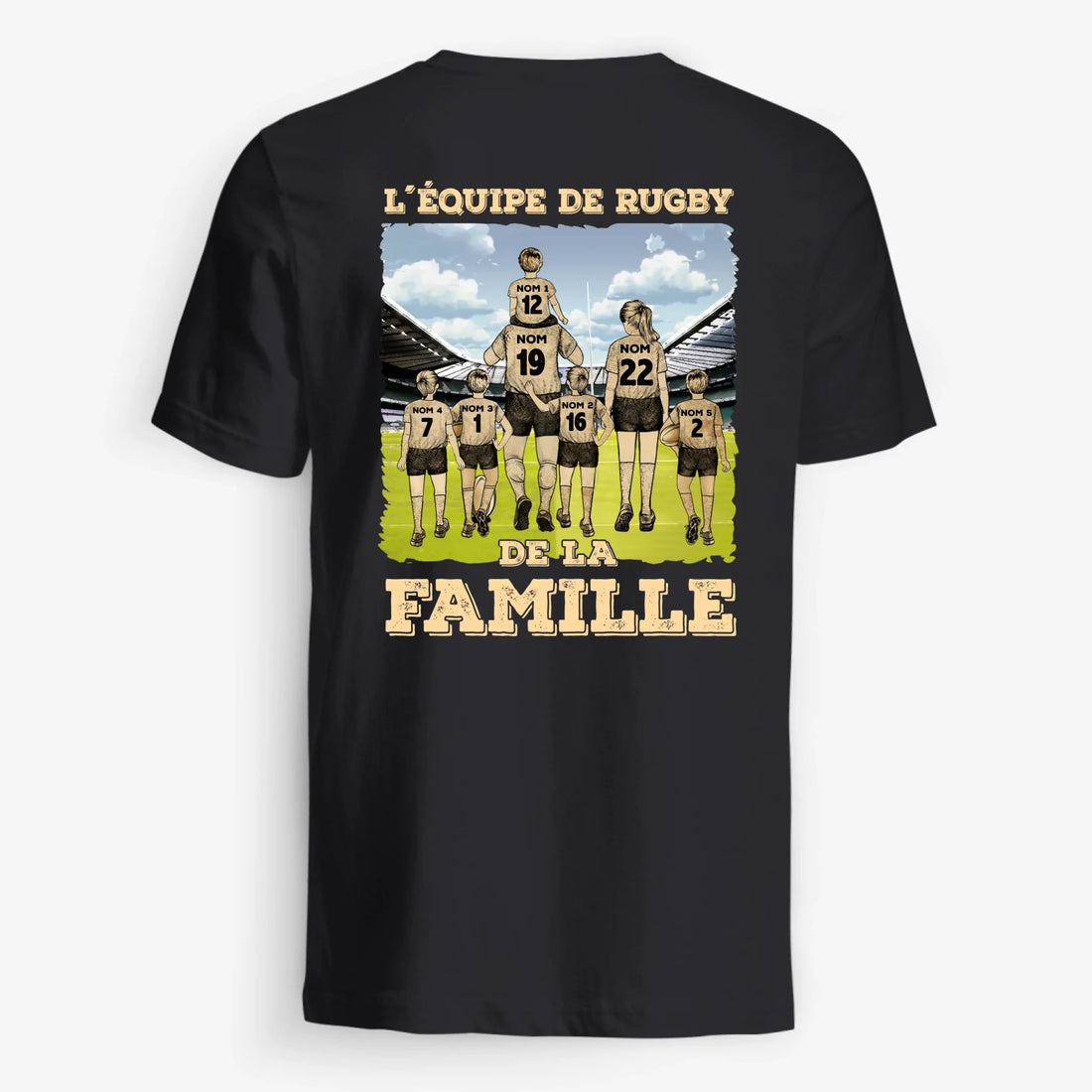 UNISEX T-SHIRT Back Dark