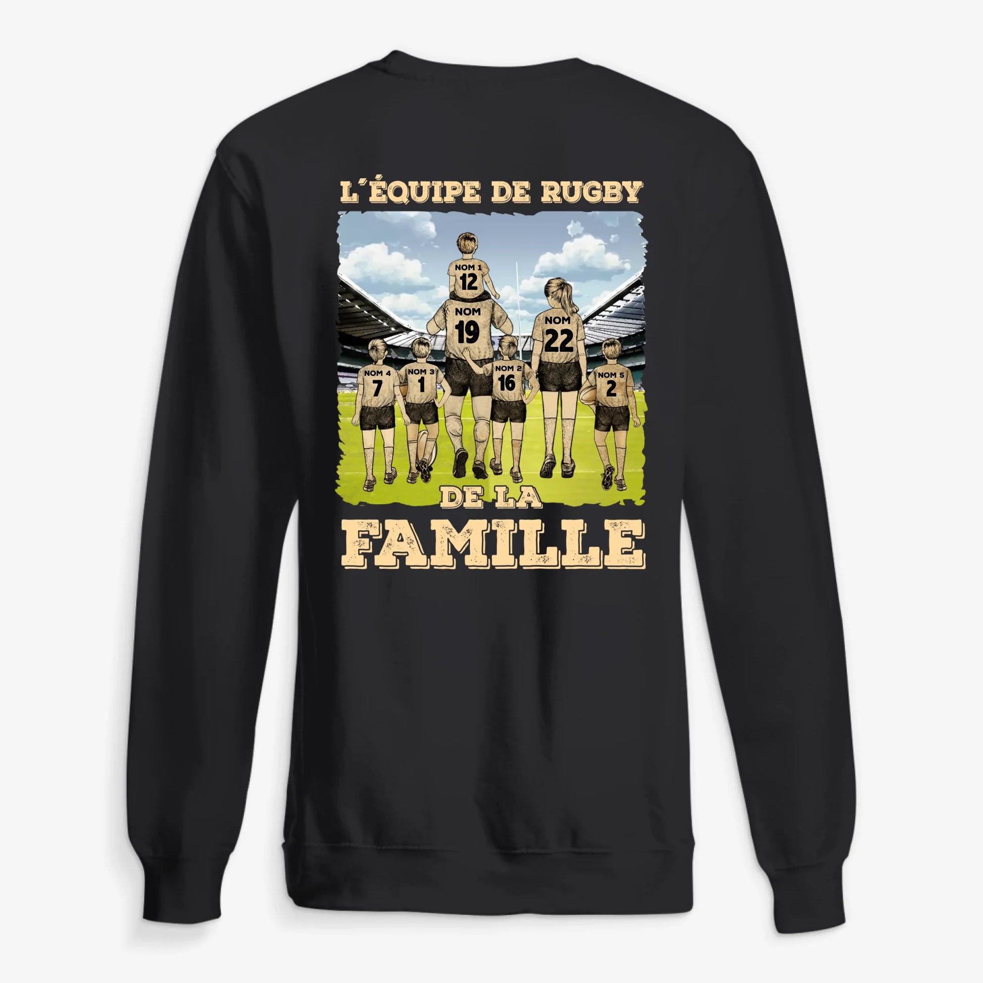 UNISEX SWEATSHIRT Back Dark