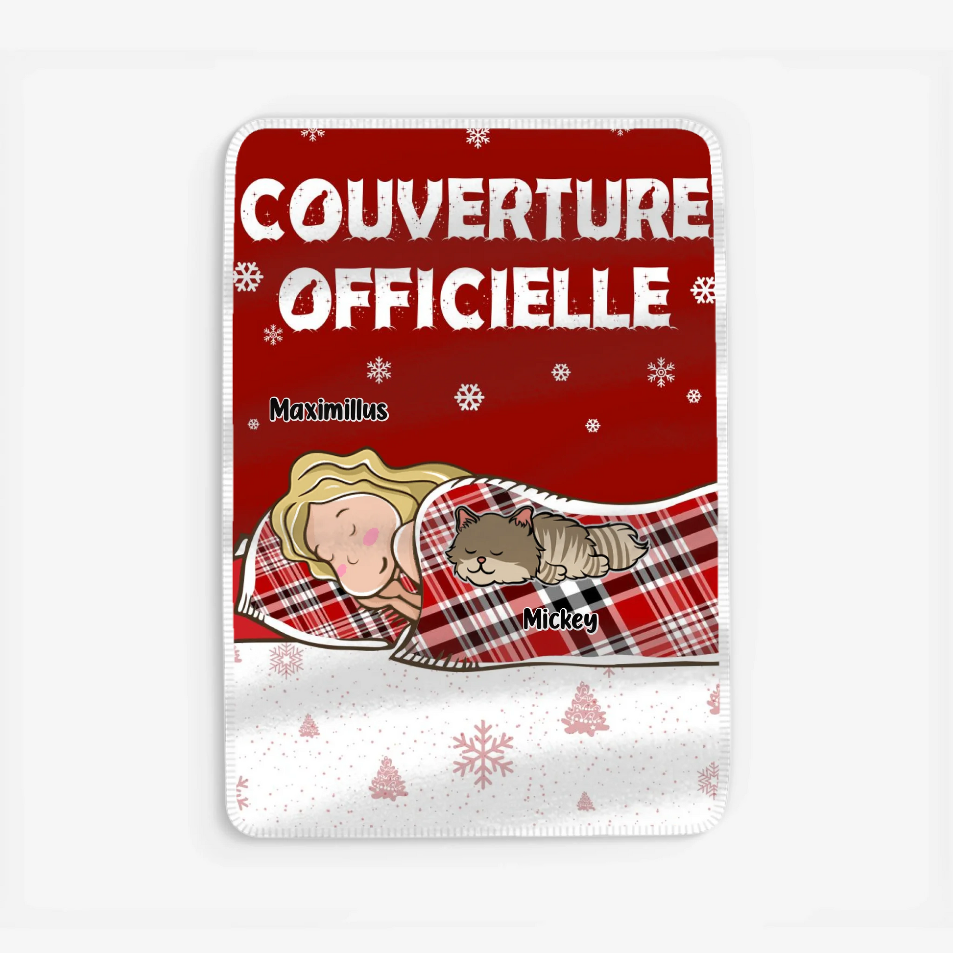 Fleece blanket Viền trắng