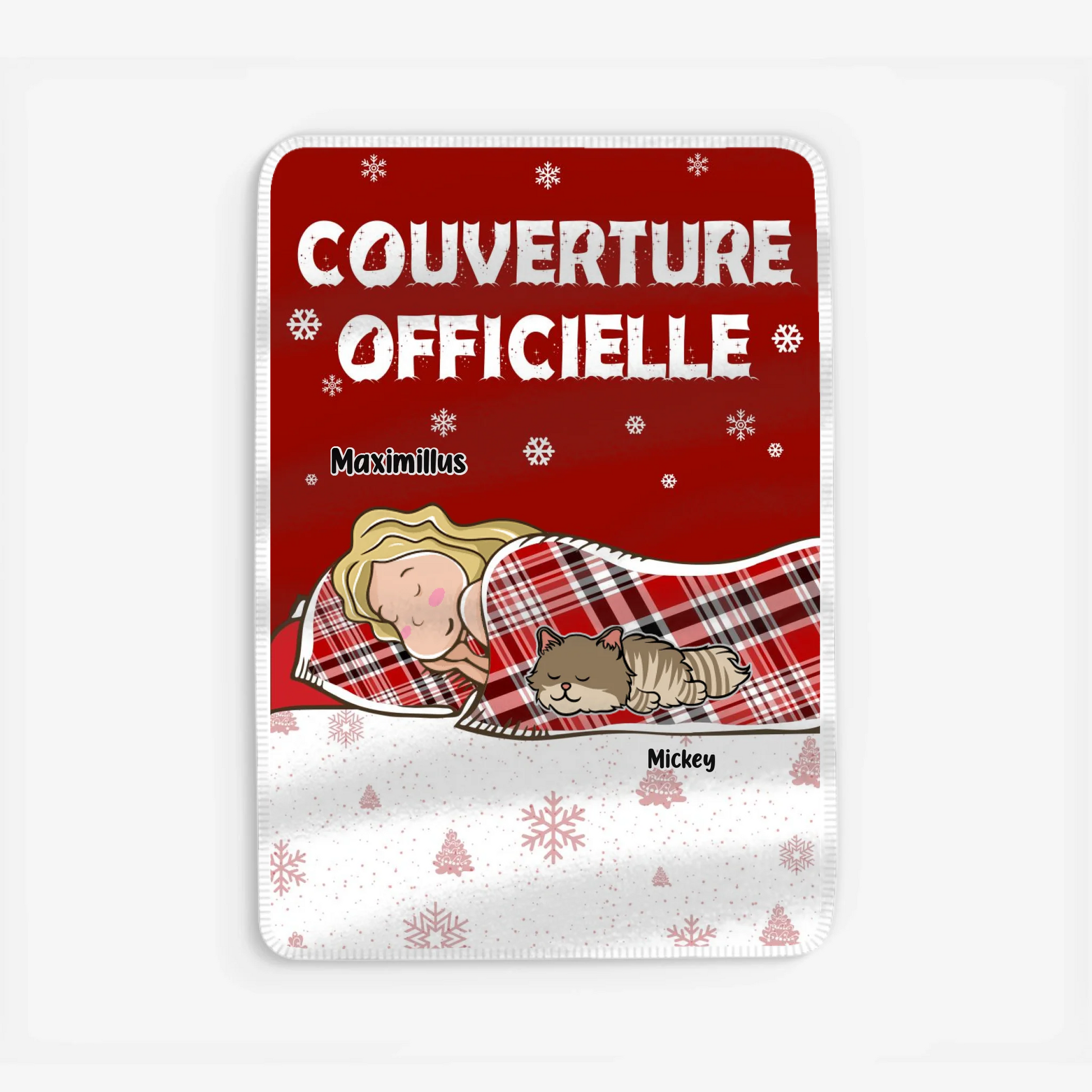 Fleece blanket Viền trắng