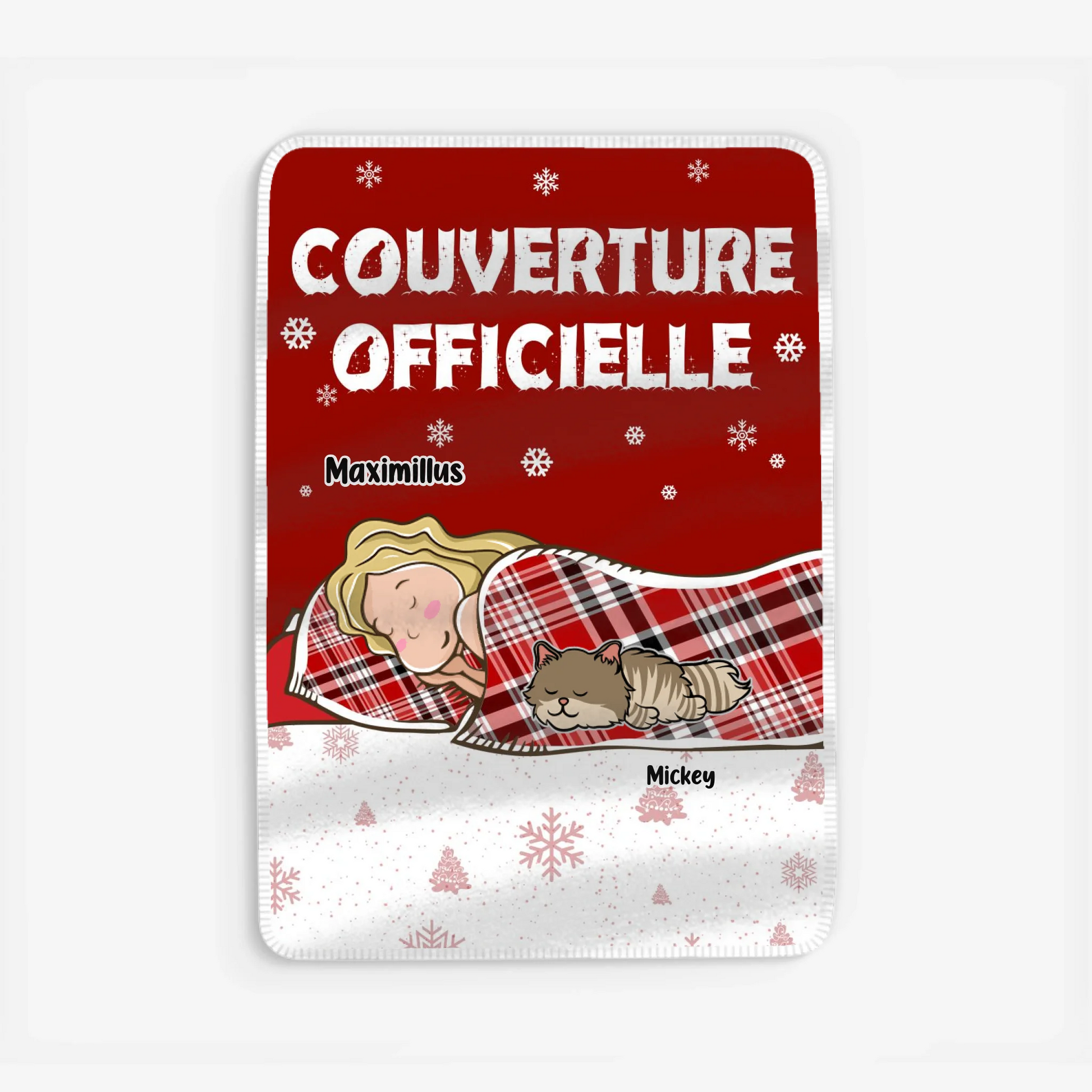 Fleece blanket Viền trắng