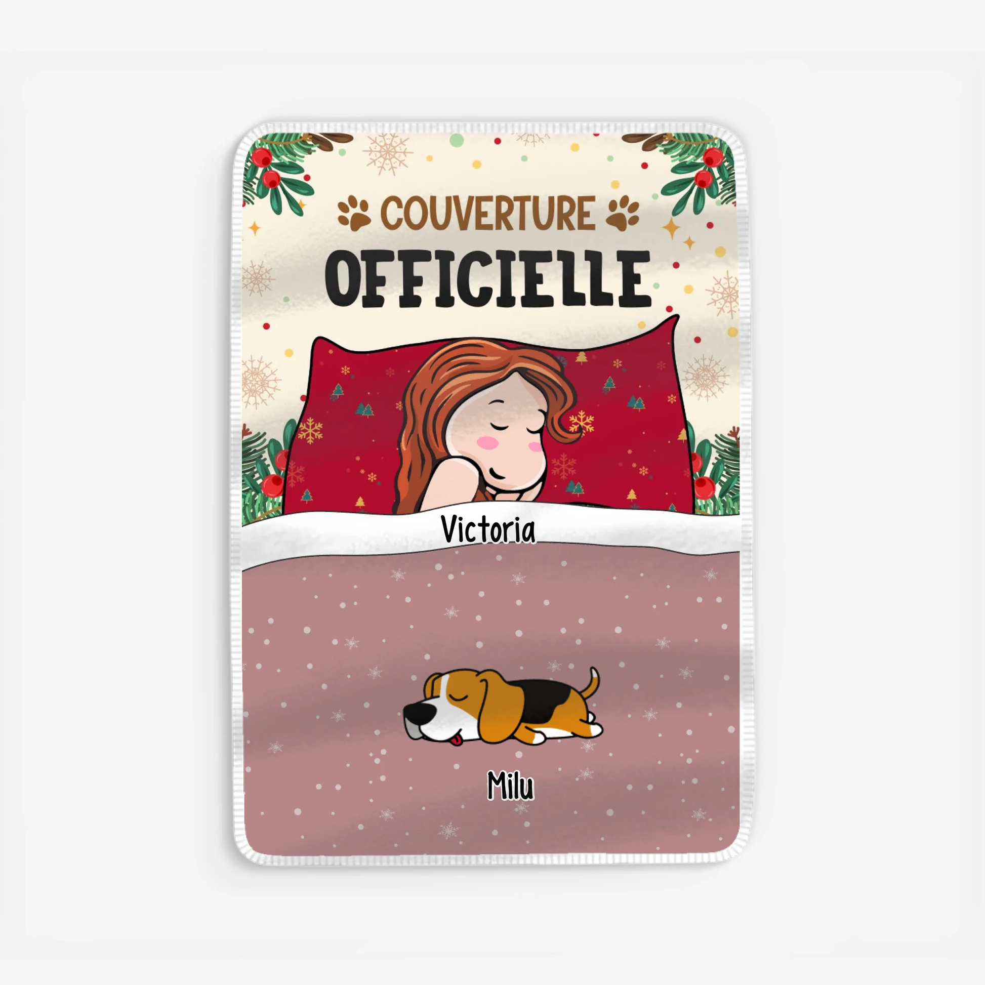 Fleece blanket Viền trắng