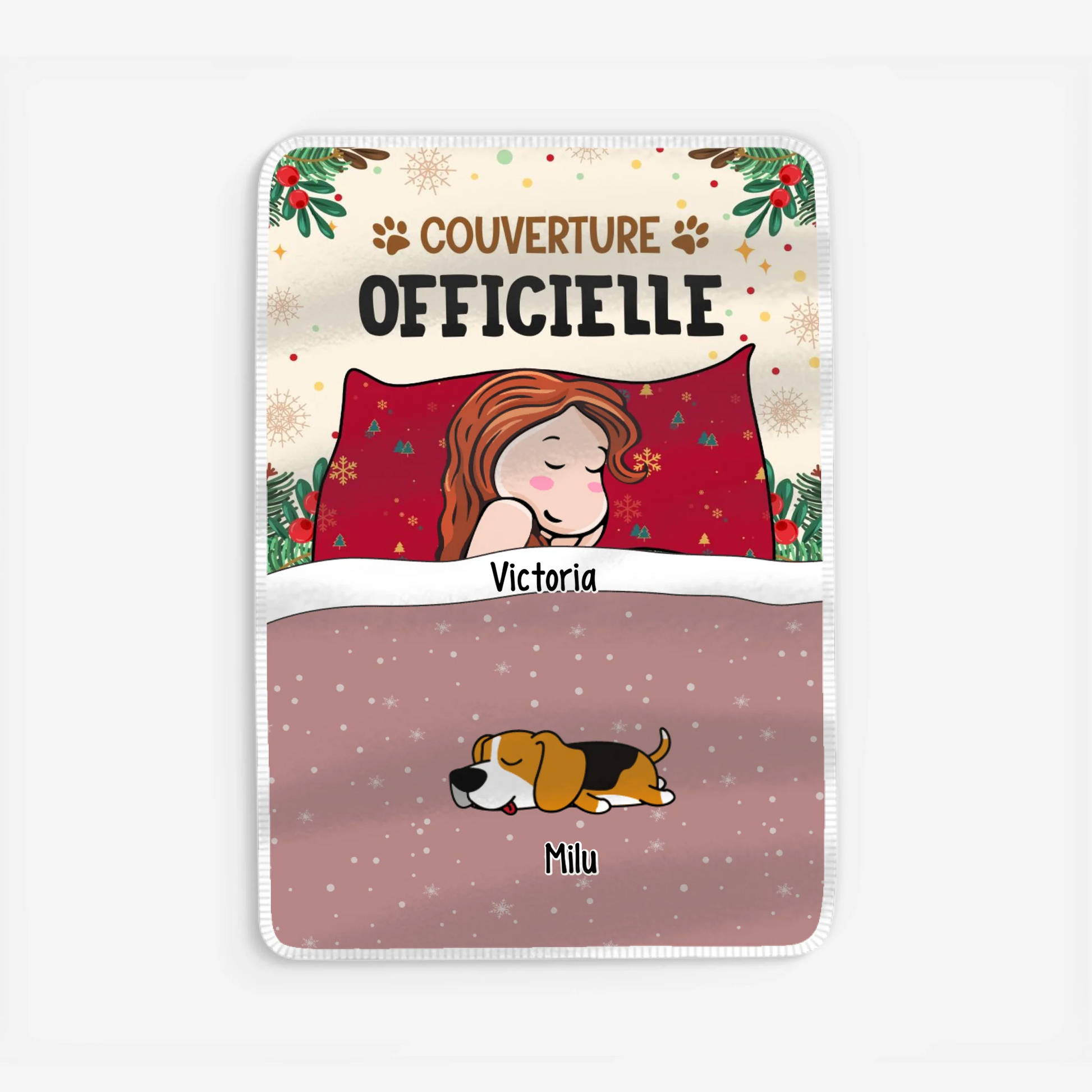 Fleece blanket Viền trắng