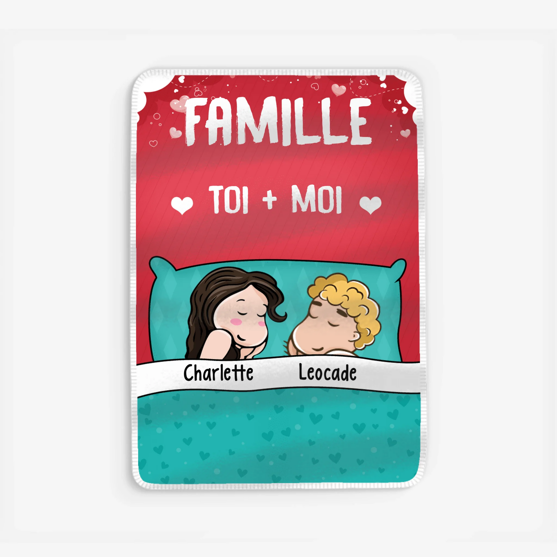 Fleece blanket Viền trắng