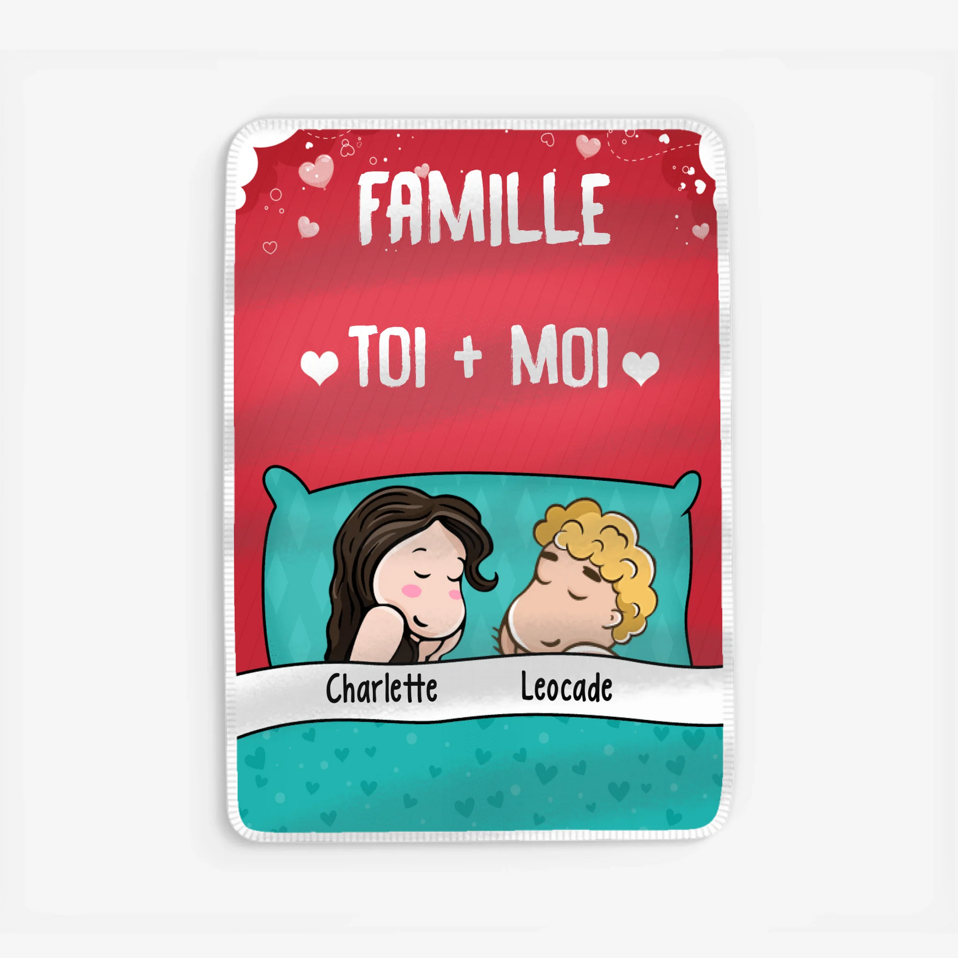 Fleece blanket Viền trắng