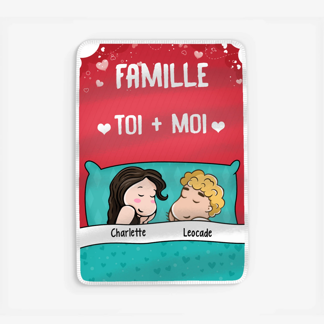 Fleece blanket Viền trắng