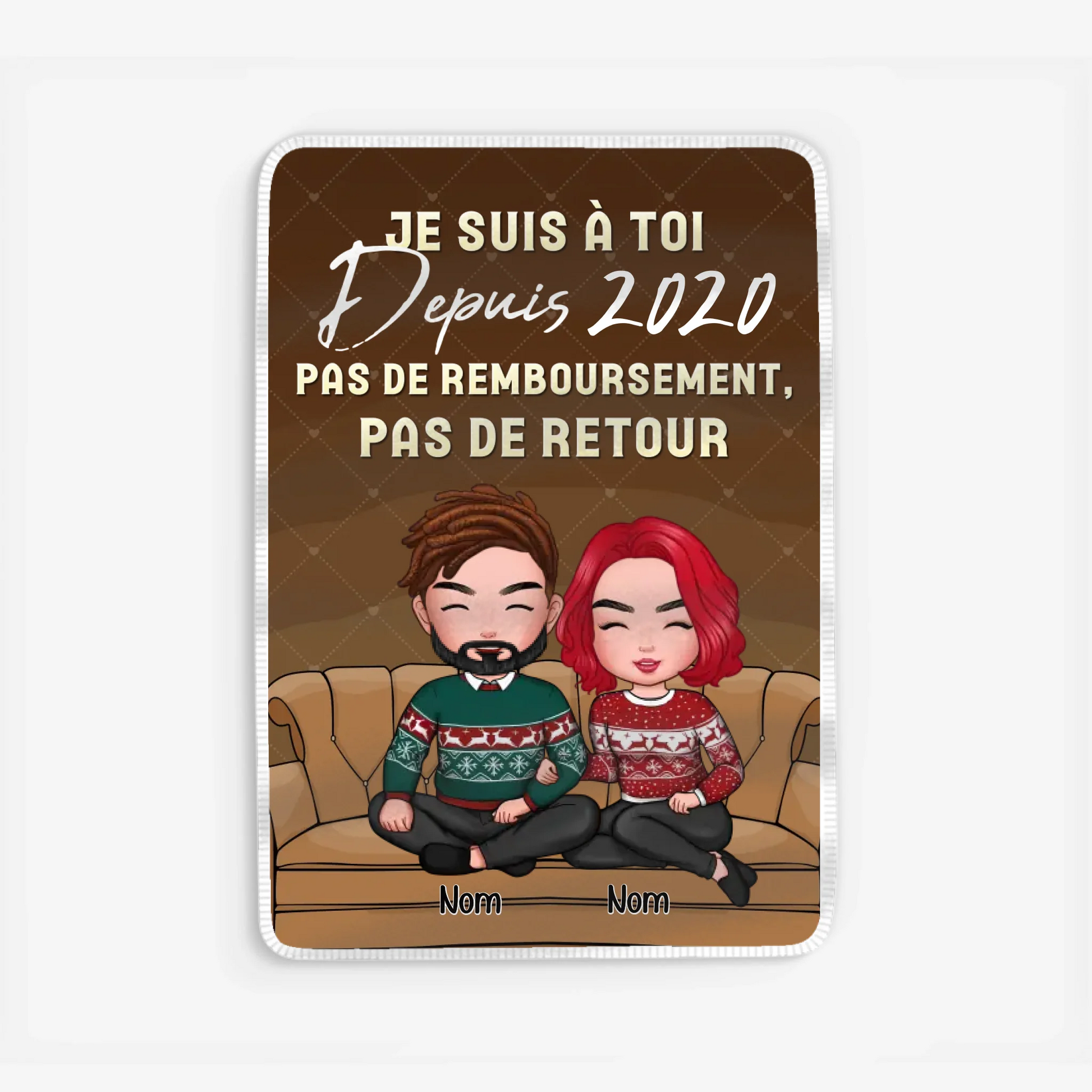 Fleece blanket Viền trắng