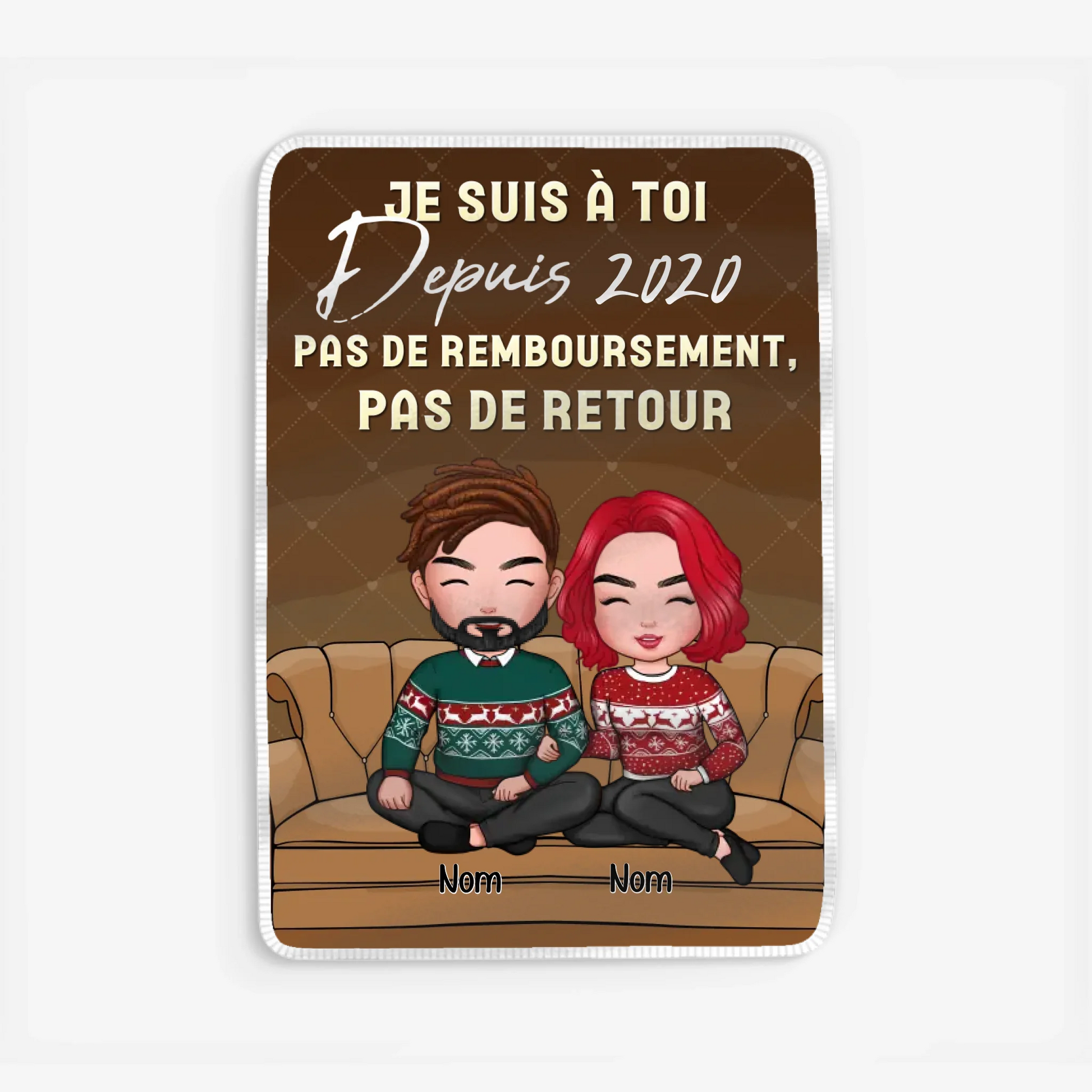 Fleece blanket Viền trắng