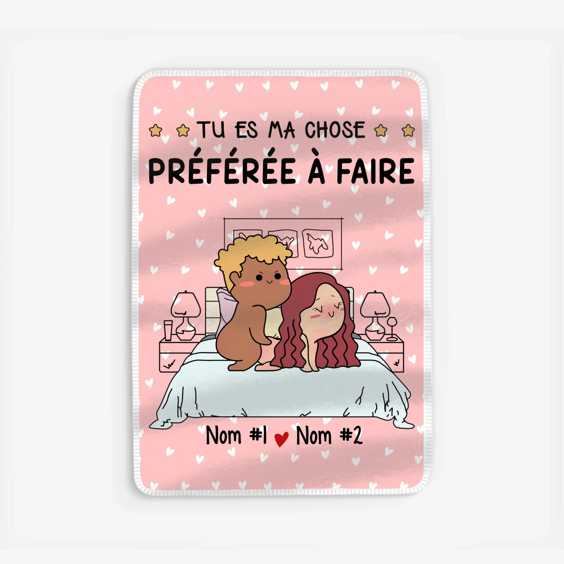 Fleece blanket Viền trắng