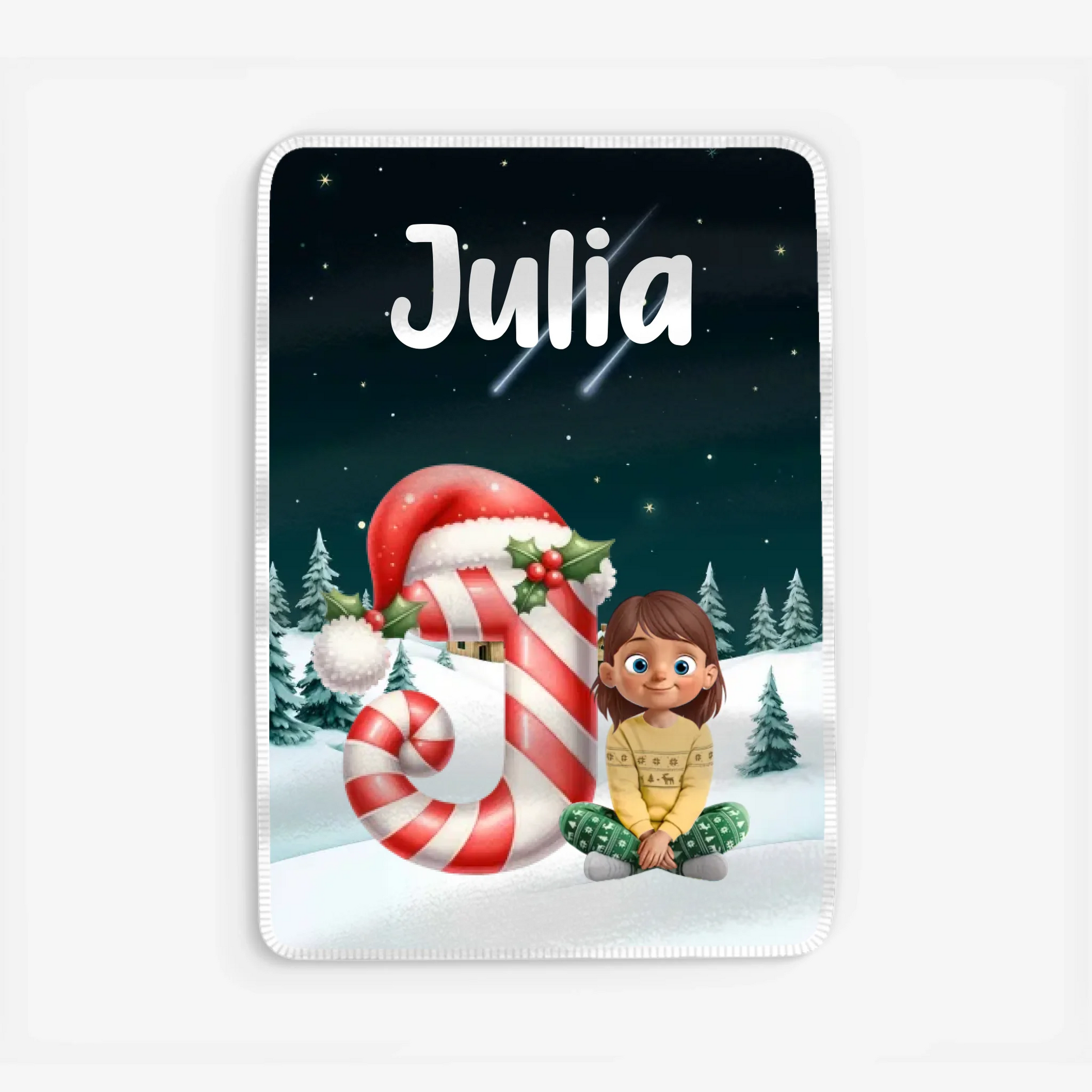 Fleece blanket Viền trắng