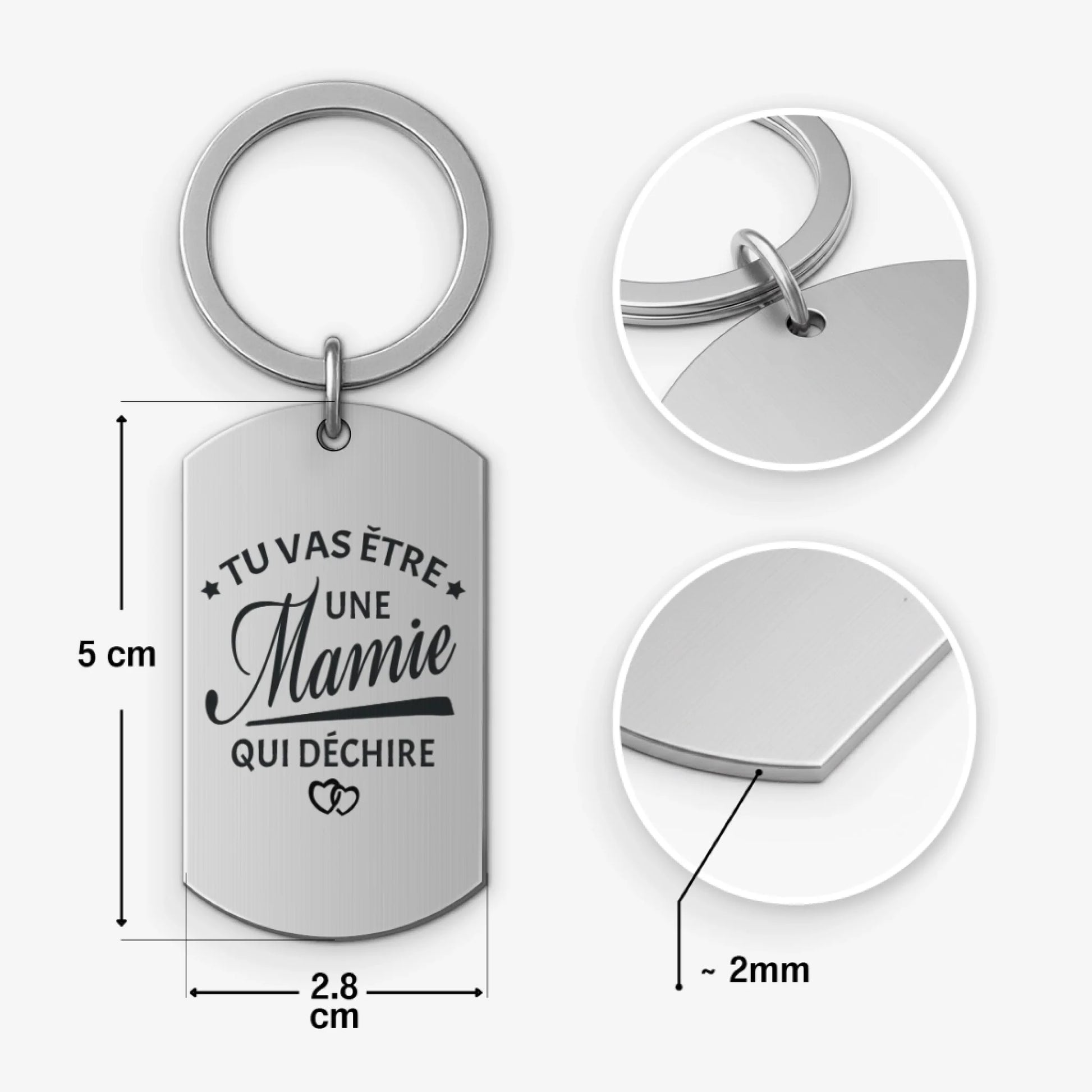 Keychain Steel BASE B 3