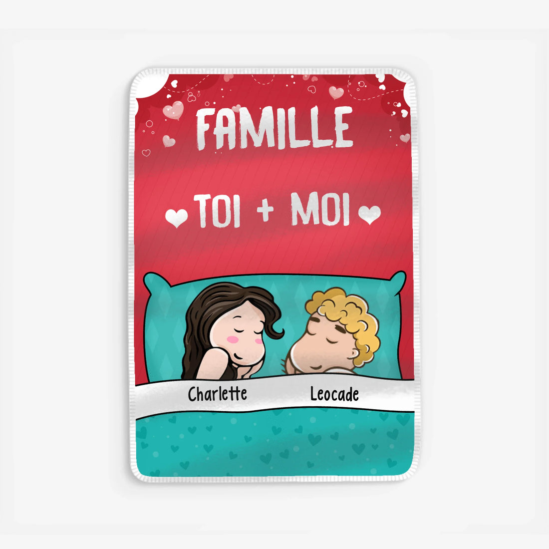 Fleece blanket Viền trắng