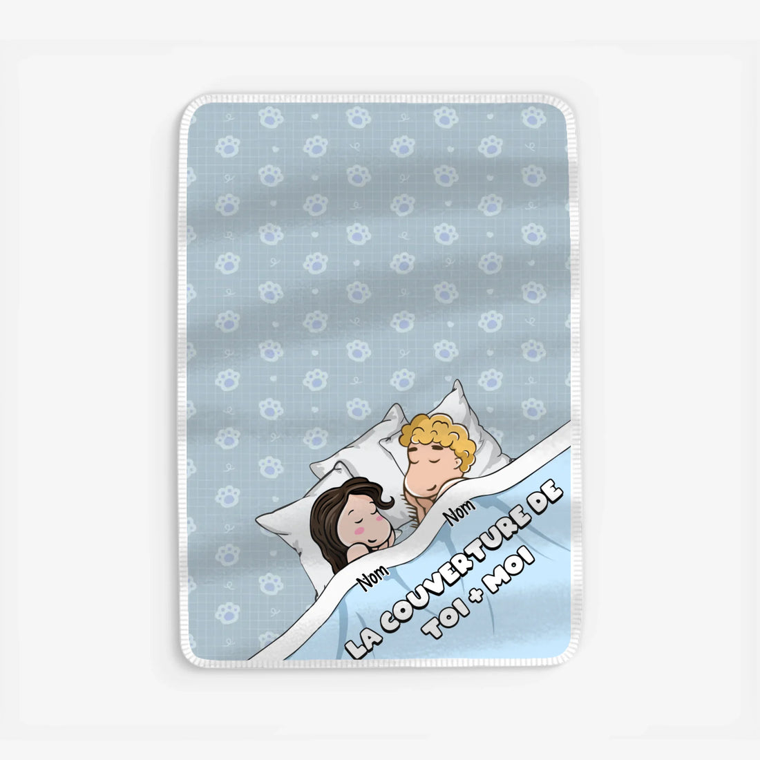 Fleece blanket Viền trắng