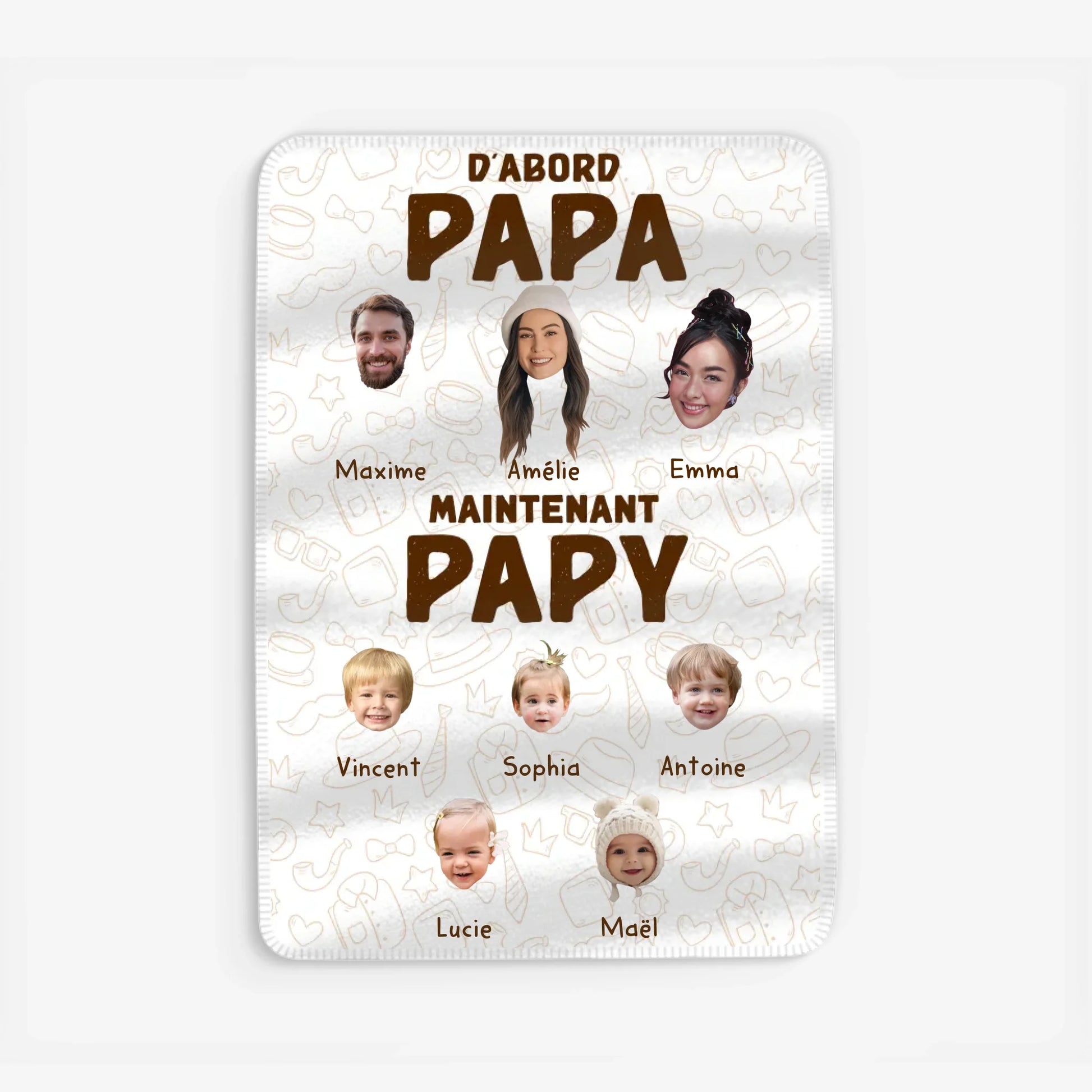 Fleece blanket Viền trắng