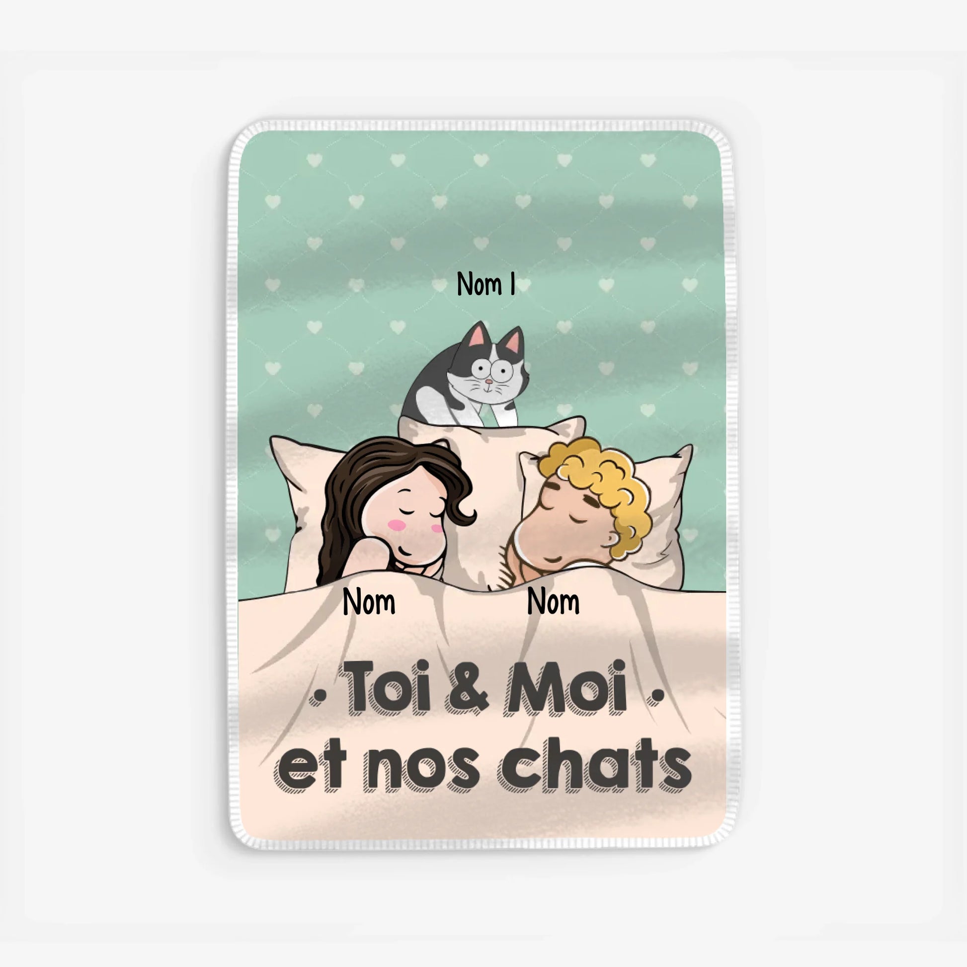 Fleece blanket Viền trắng