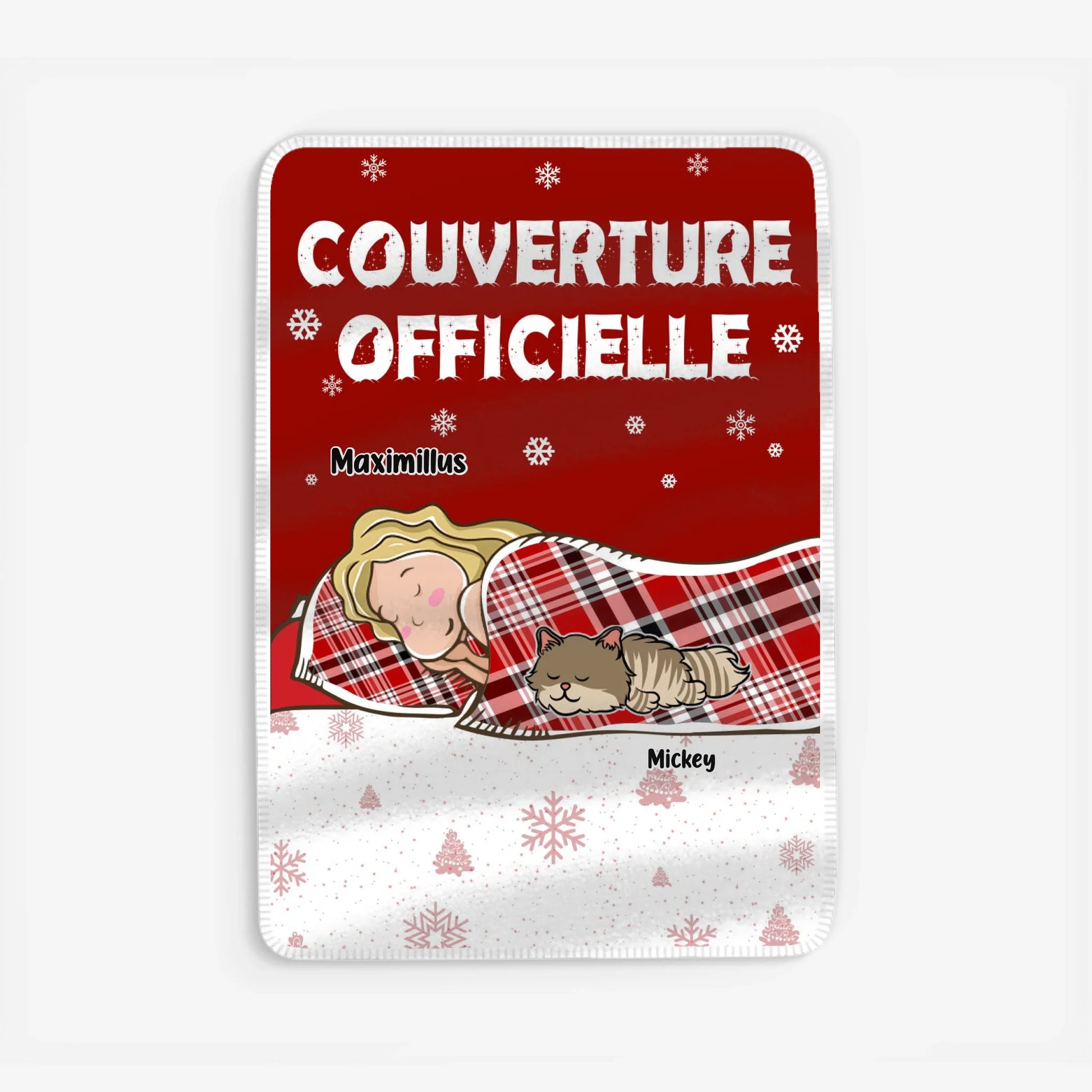 Fleece blanket Viền trắng