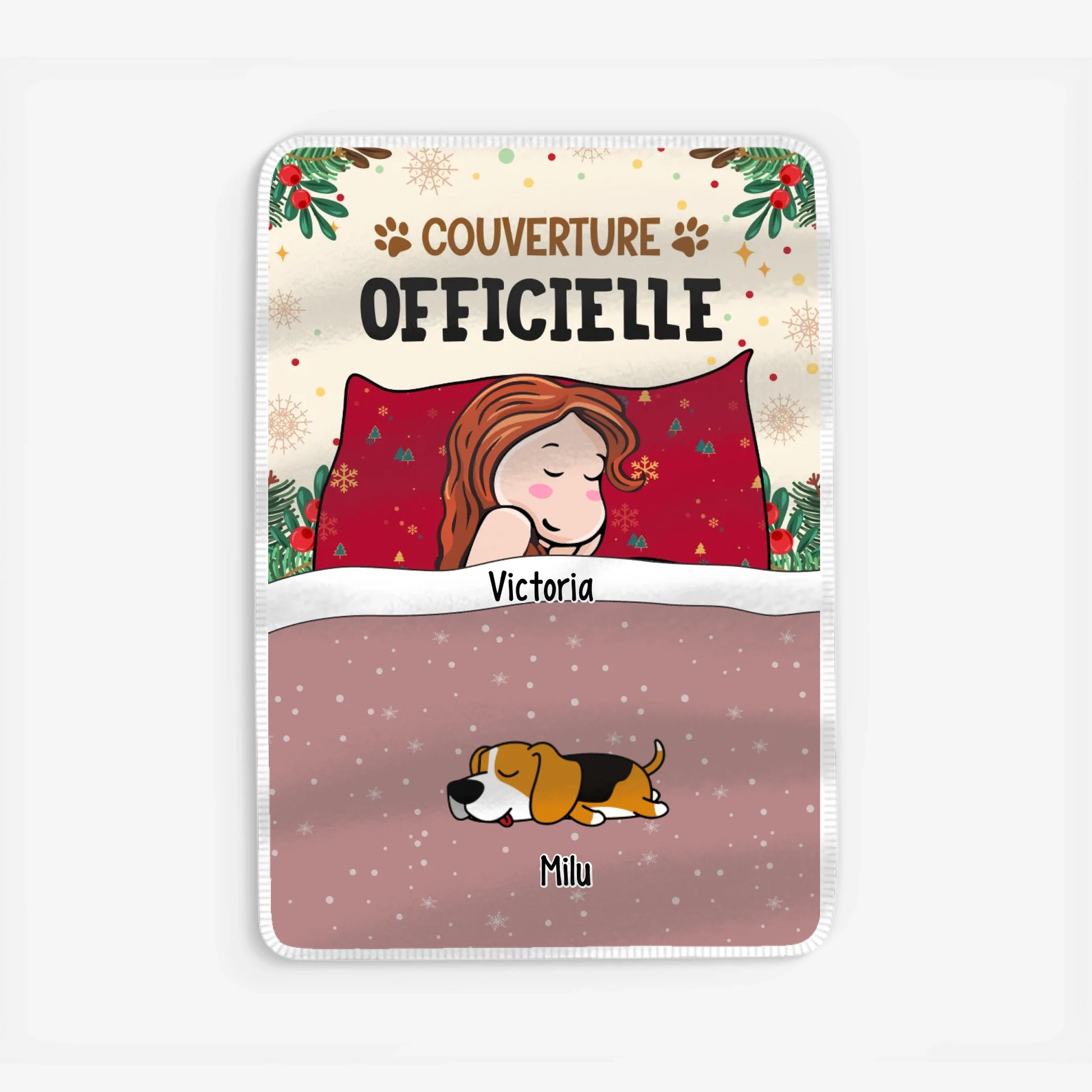 Fleece blanket Viền trắng