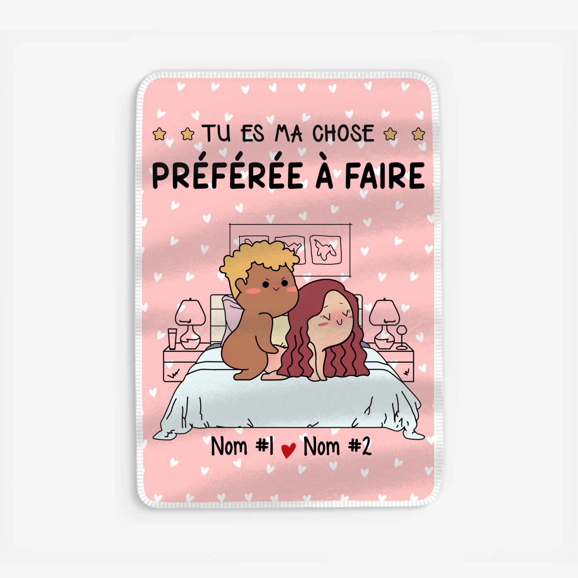 Fleece blanket Viền trắng