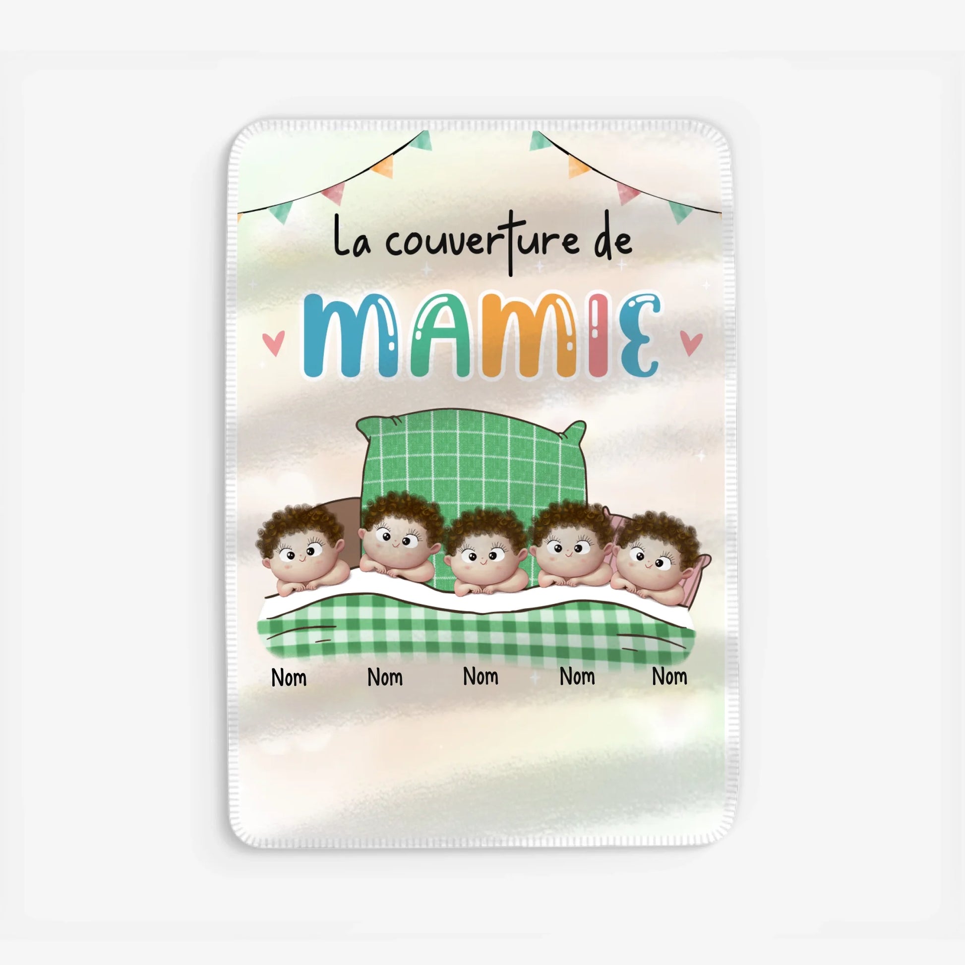 Fleece blanket Viền trắng