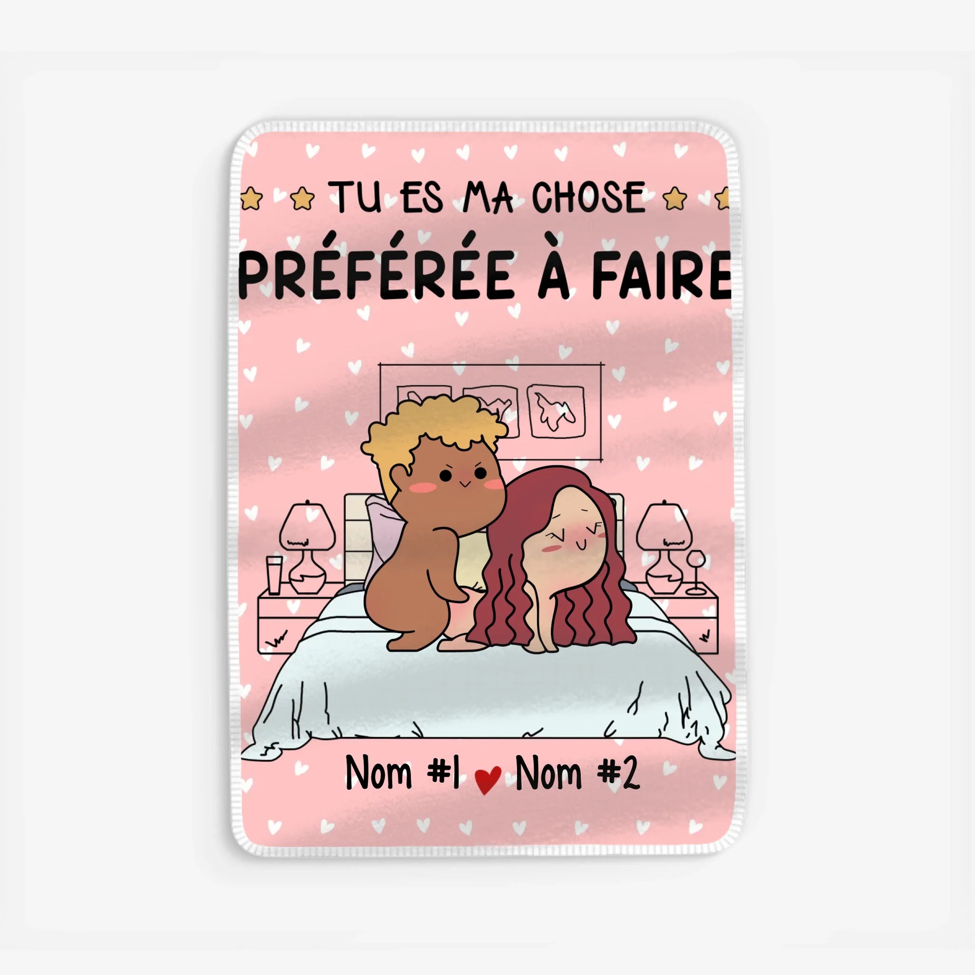 Fleece blanket Viền trắng