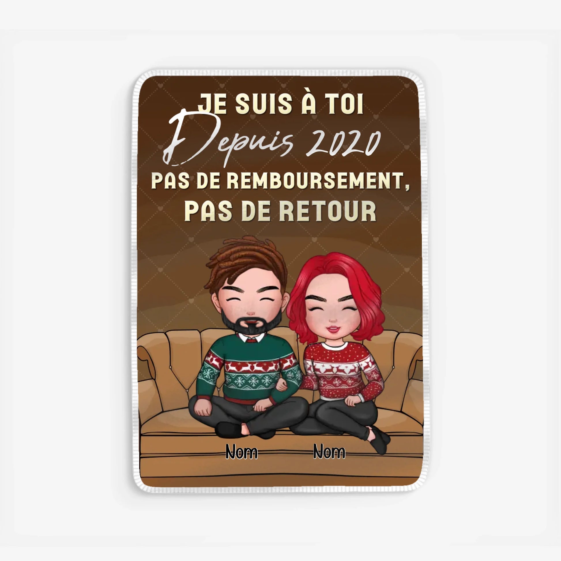 Fleece blanket Viền trắng