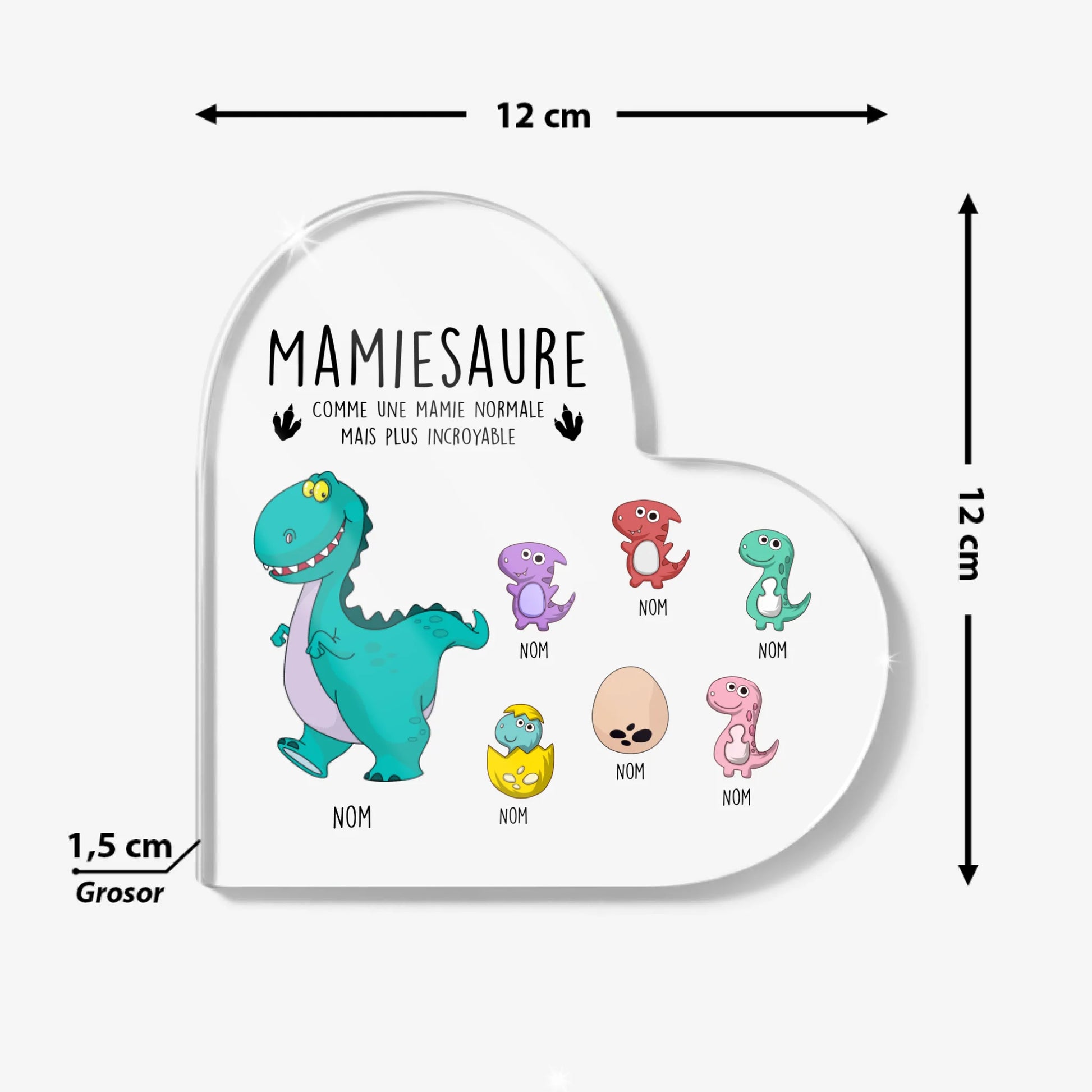 Heart Acrylic Plaque Size