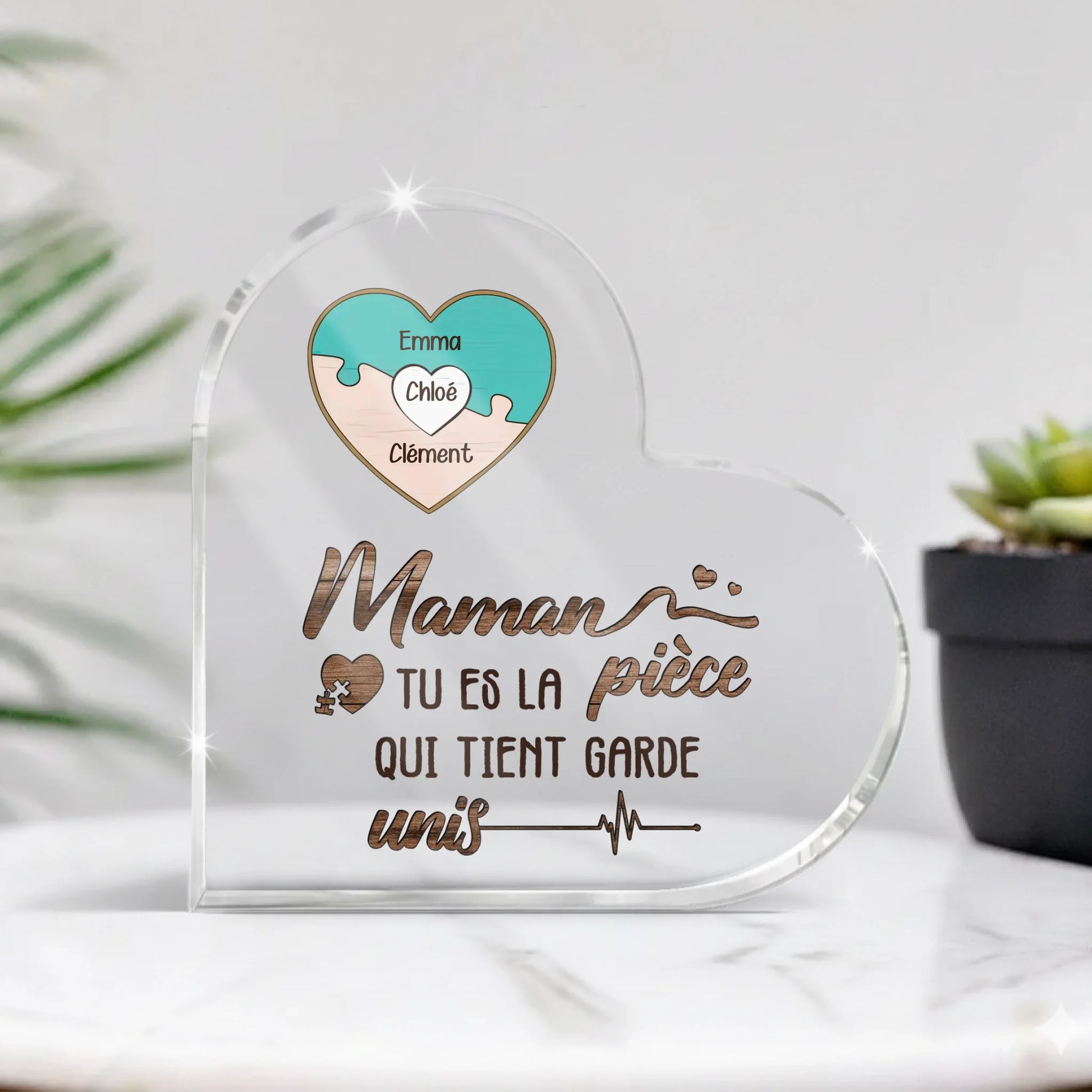 Heart Acrylic Plaque B