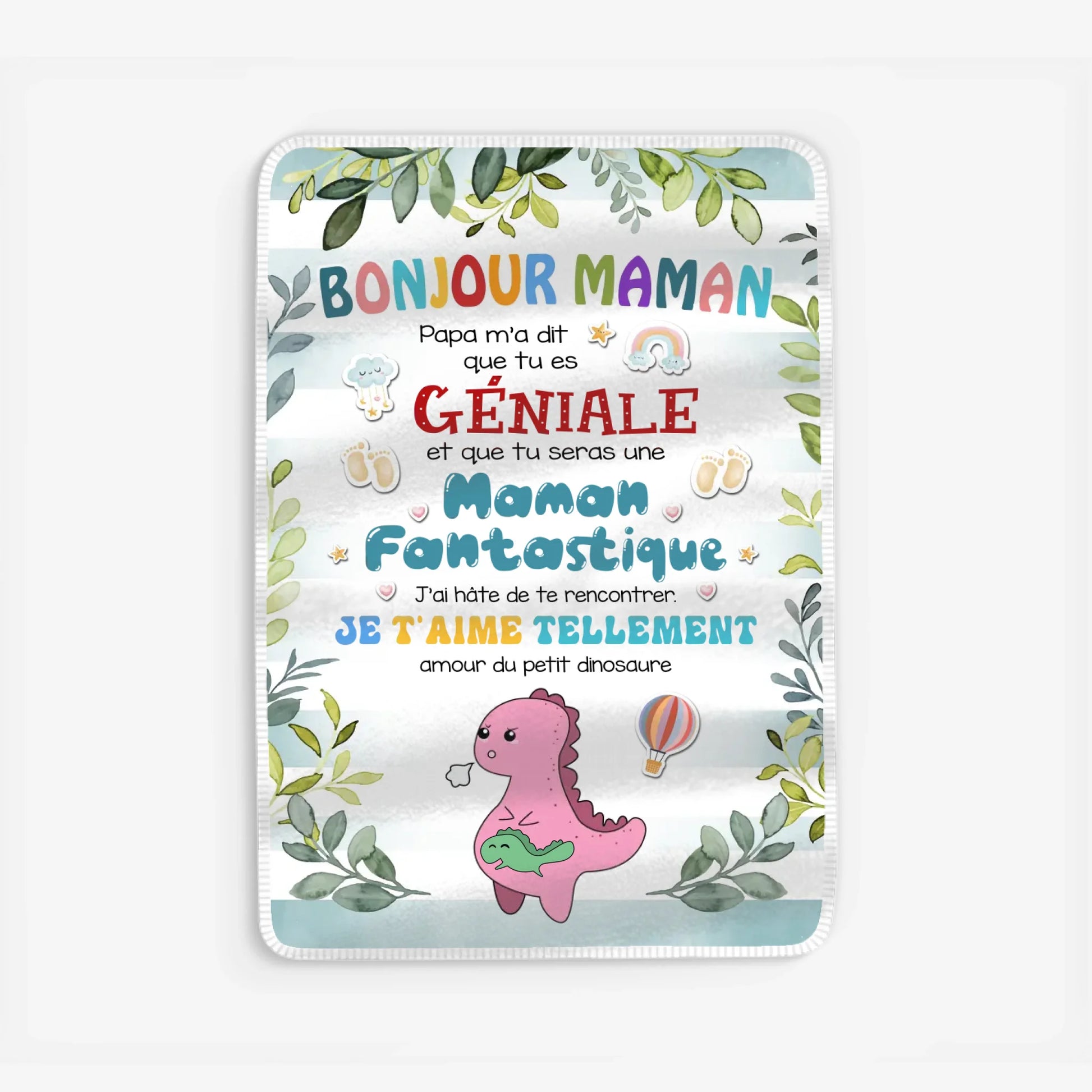 Fleece blanket Viền trắng