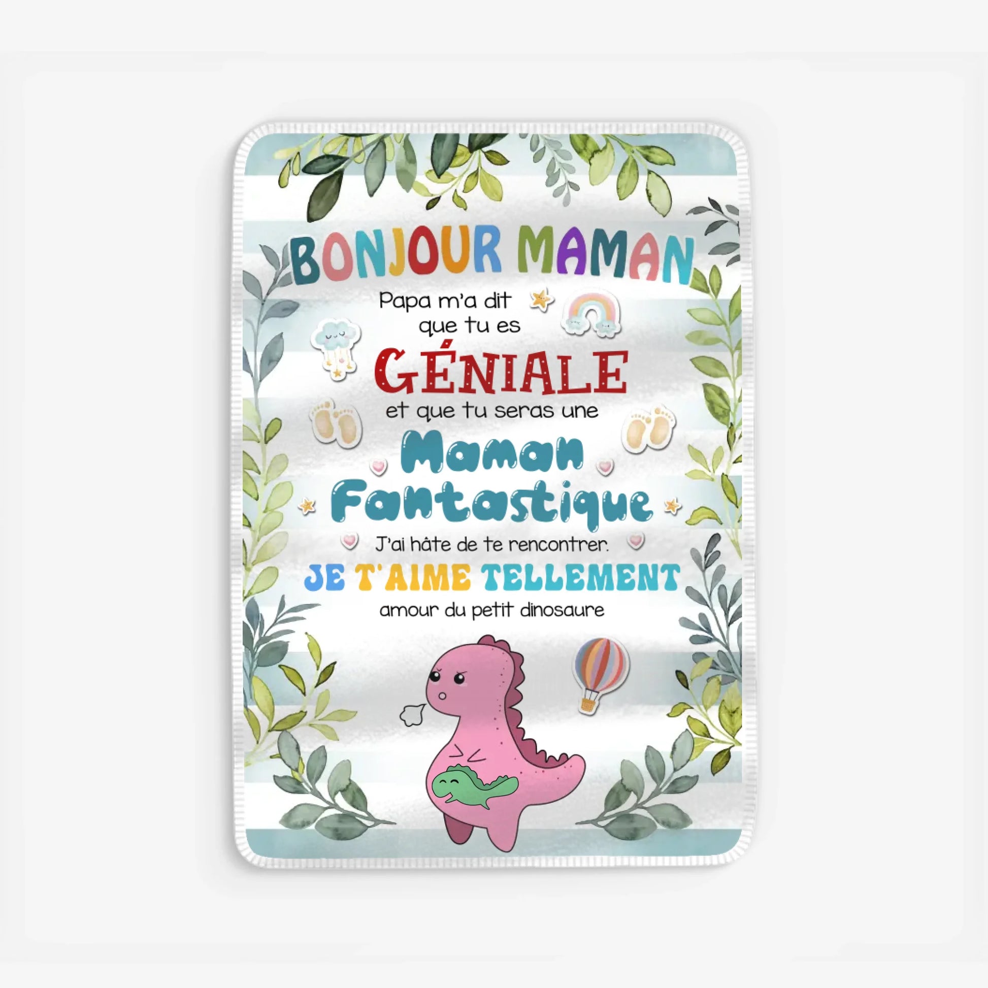 Fleece blanket Viền trắng