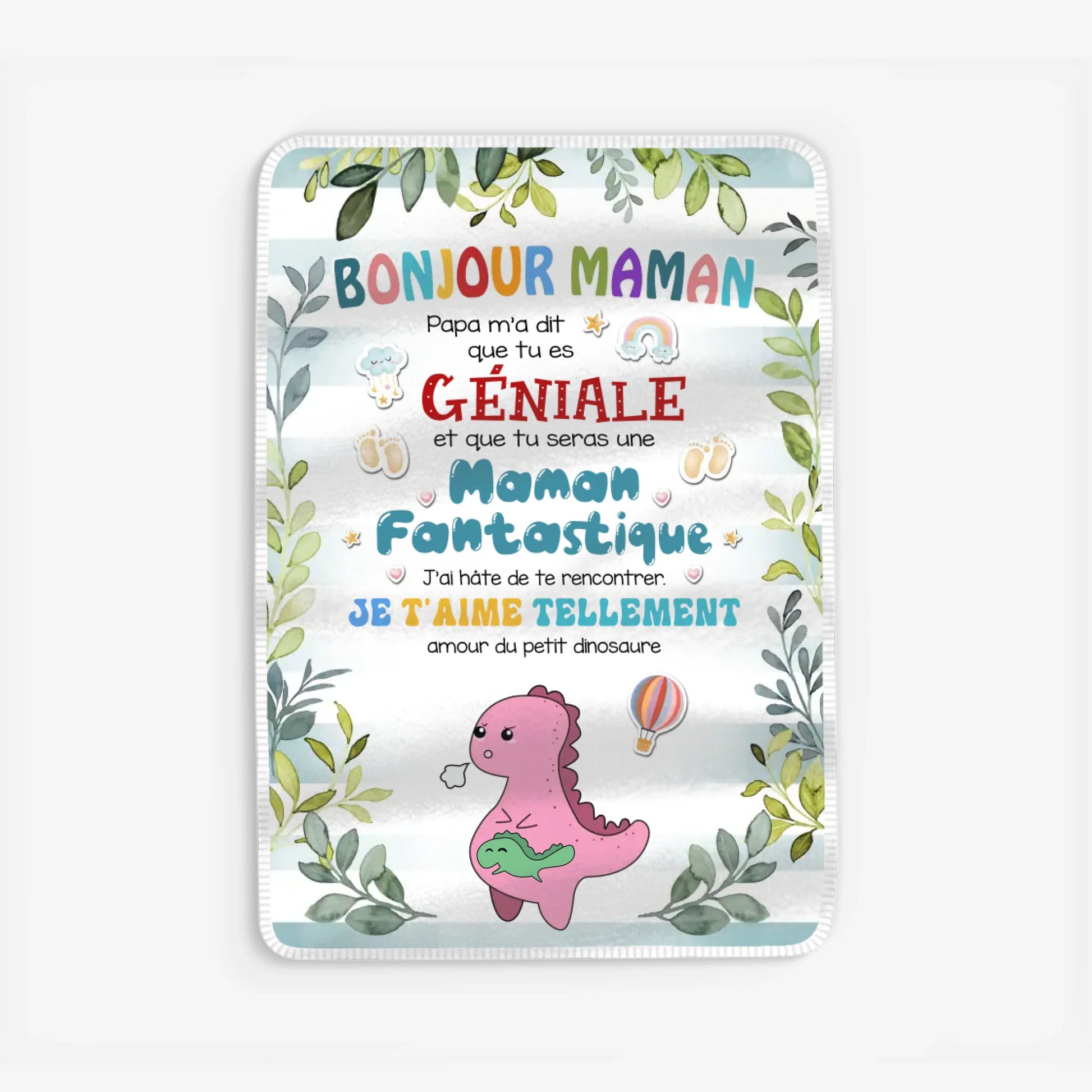 Fleece blanket Viền trắng