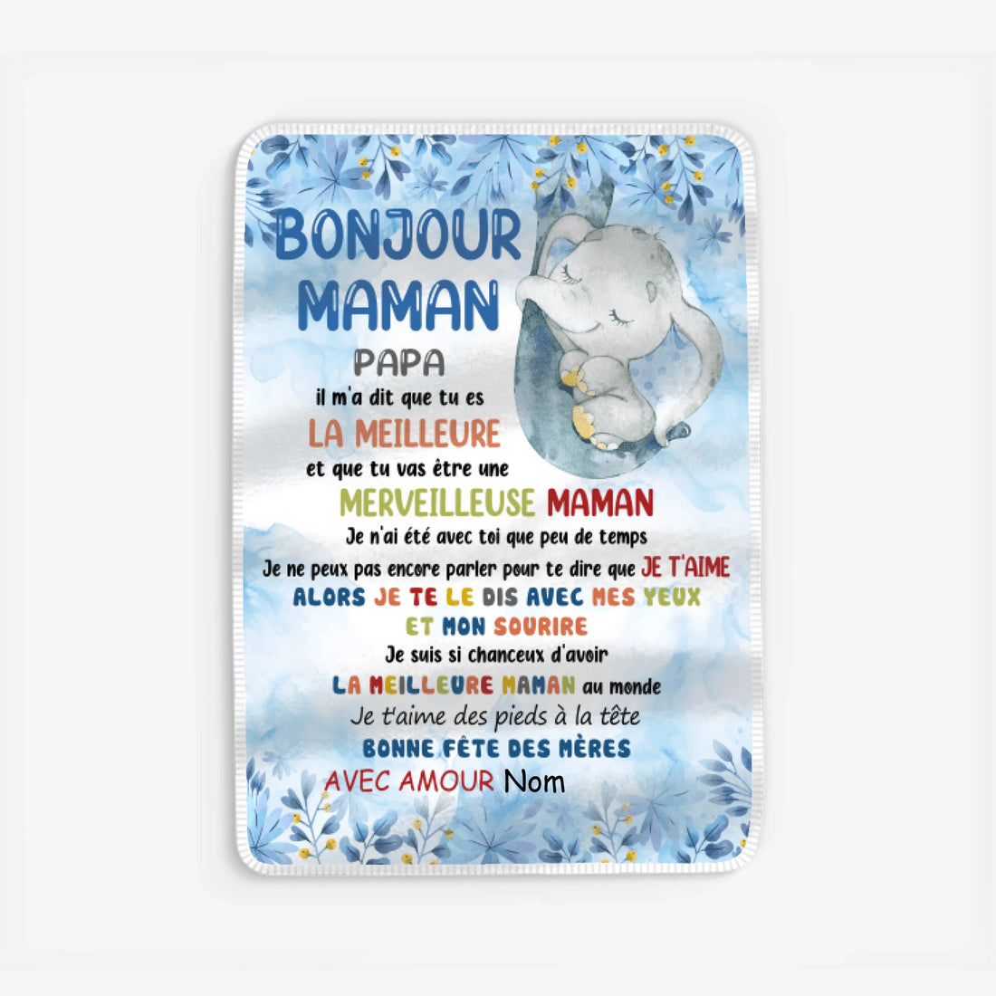 Fleece blanket Viền trắng