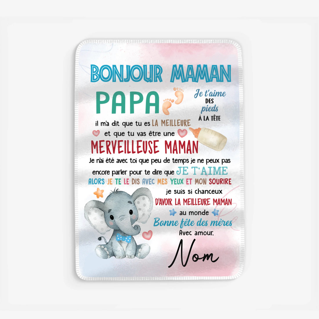 Fleece blanket Viền trắng