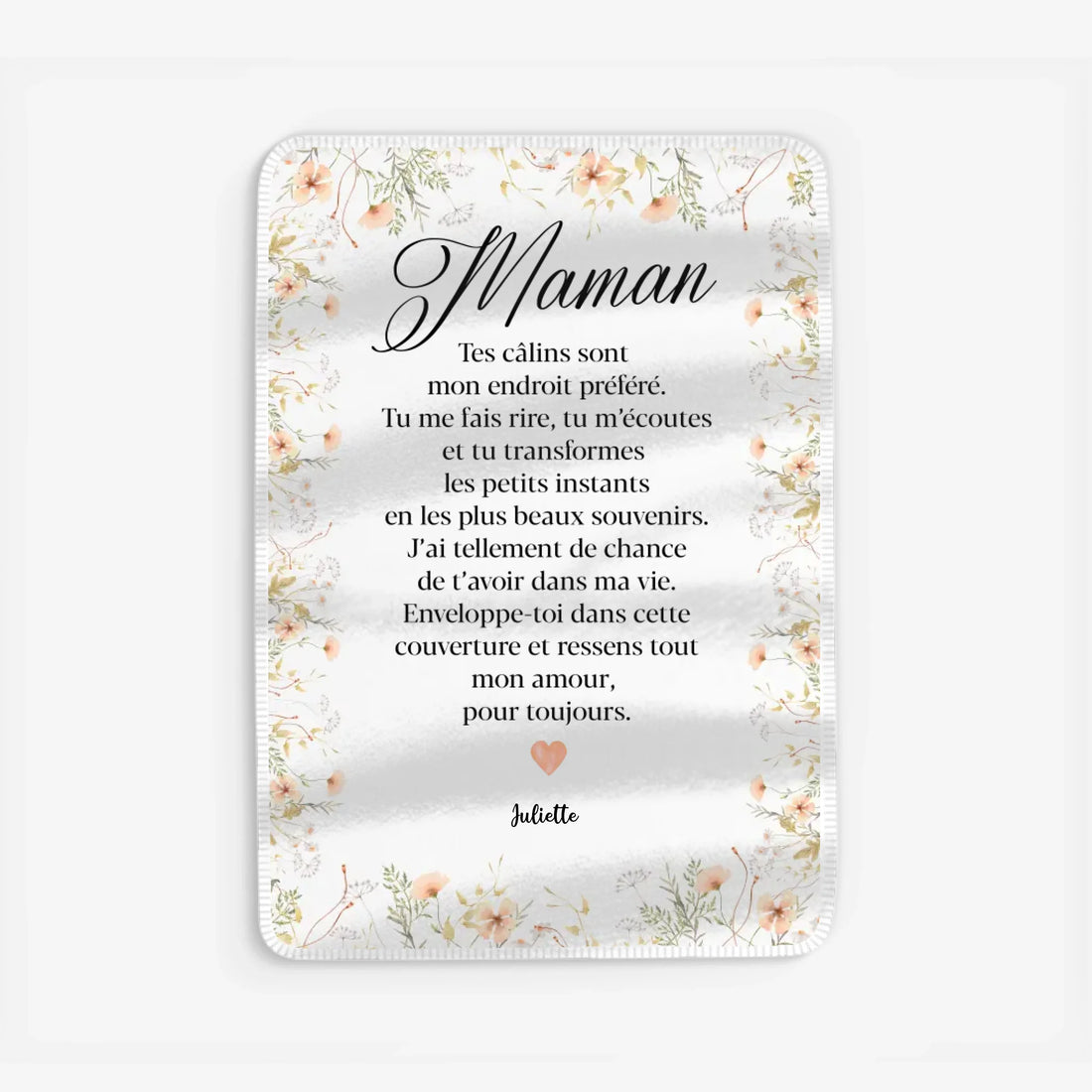 Fleece blanket Viền trắng