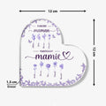 Heart Acrylic Plaque Size
