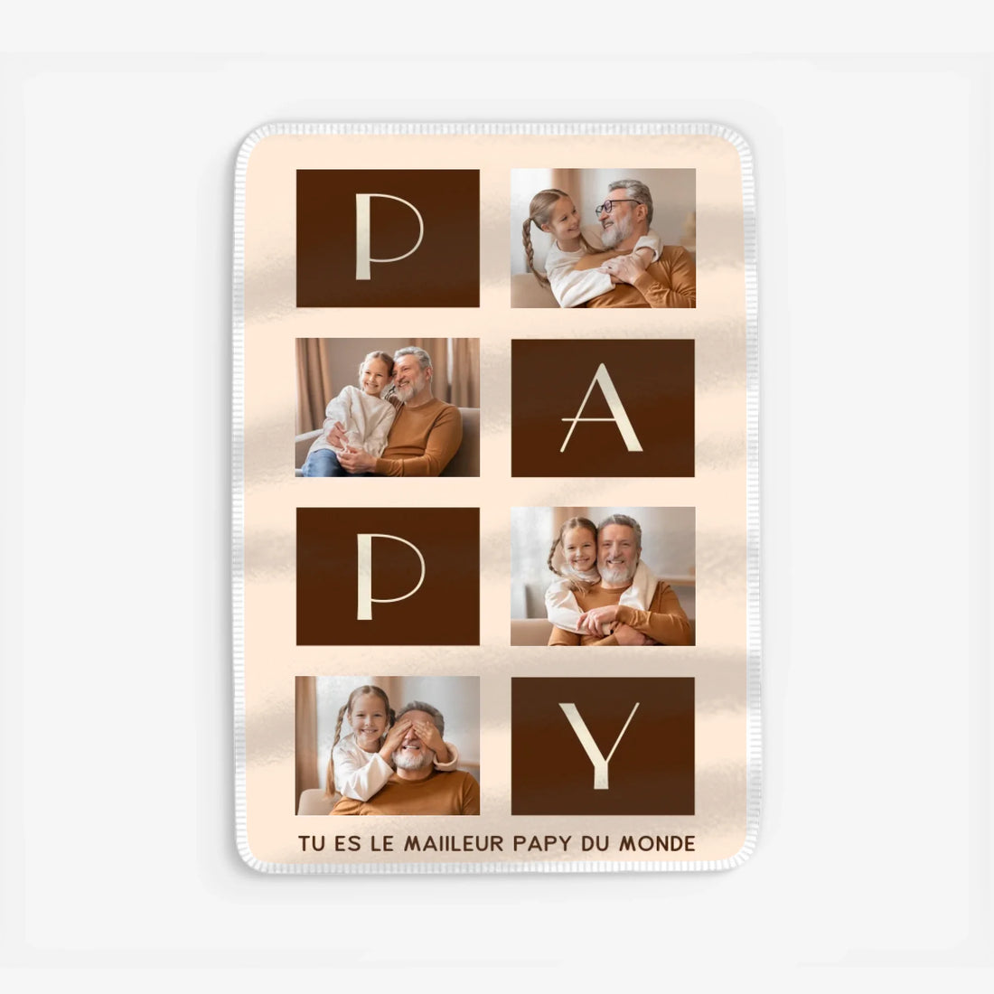 Fleece blanket Viền trắng