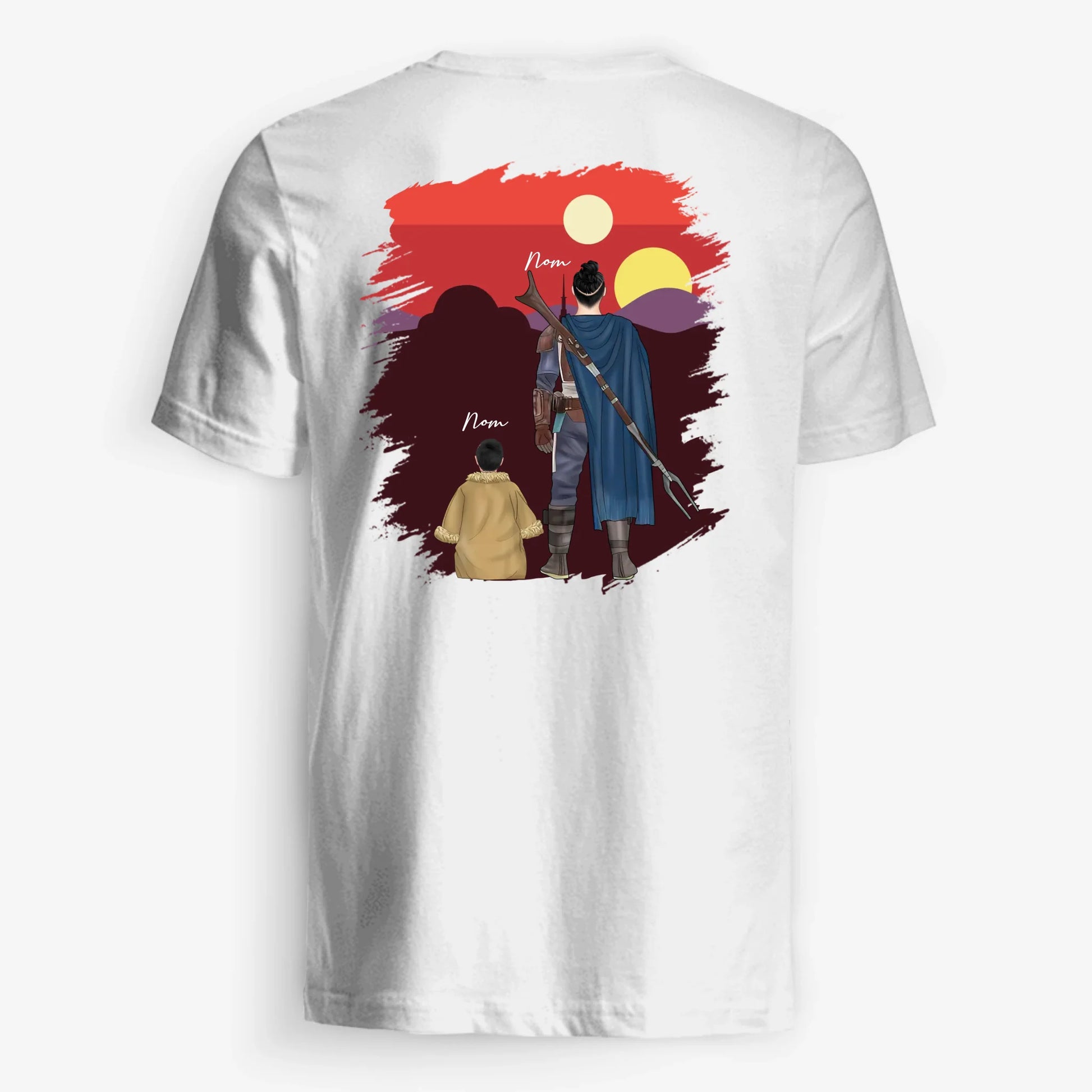 UNISEX T-SHIRT Back Dark