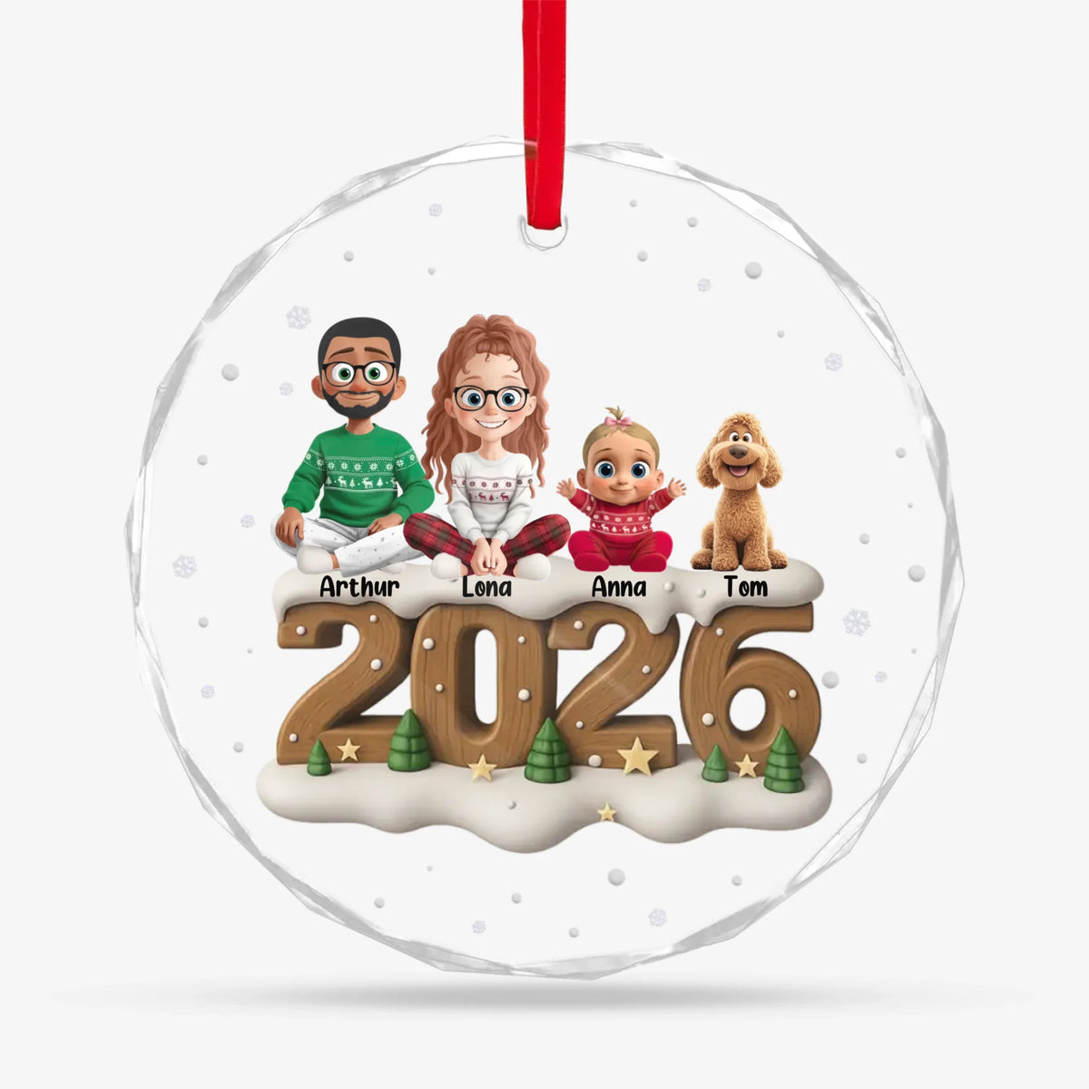 Round Glass Ornament BASE 1