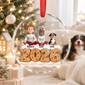Cozy 2026 Family Ornament