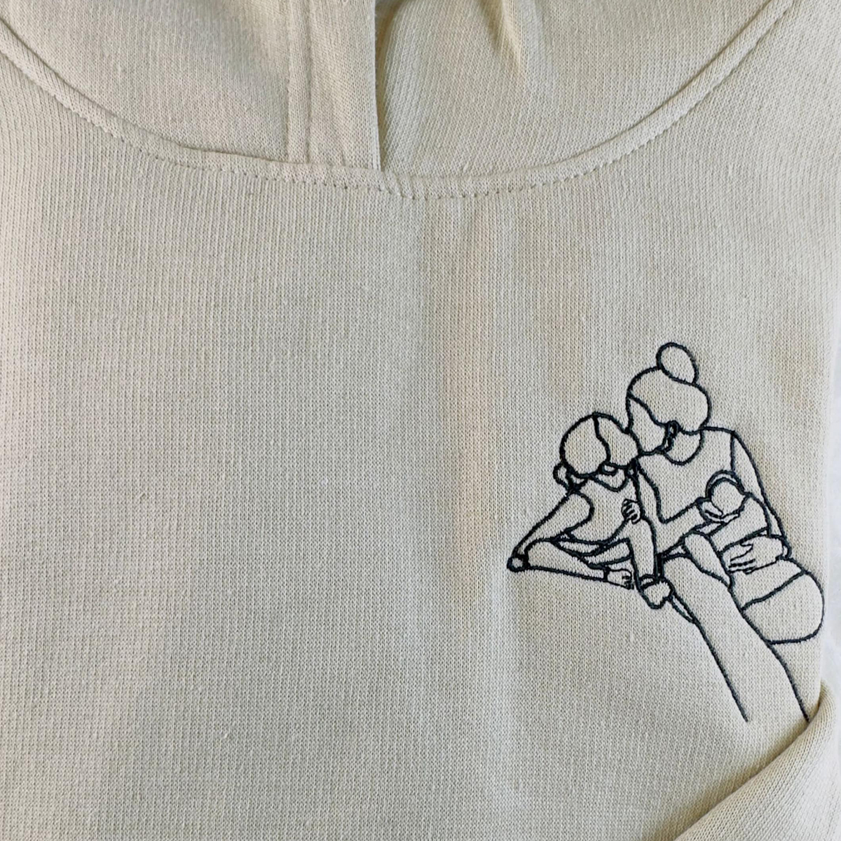 Sweat personnalisé brodé pour la famille - Ma famille - Koccie