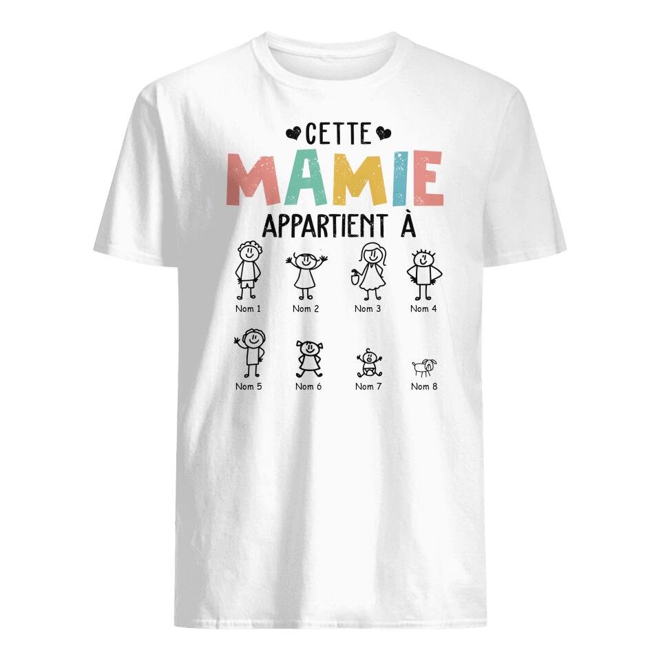 cette maman mamie personnalisable t shirt pour mamie maman 1