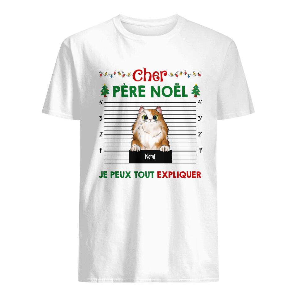 chat je peux tout expliquer personnalisable t shirt pour les amoureux des chats