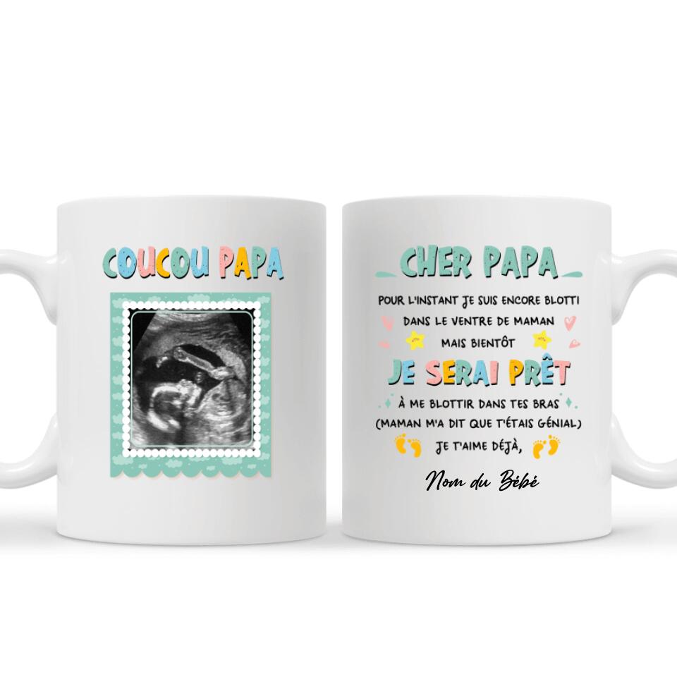 coucou papa personnalisable tasse pour papa