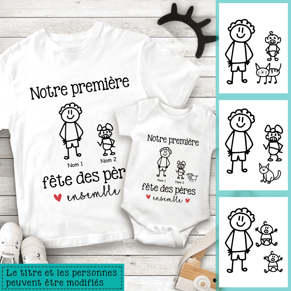 la fete des peres personnalisable t shirt homme pour papa