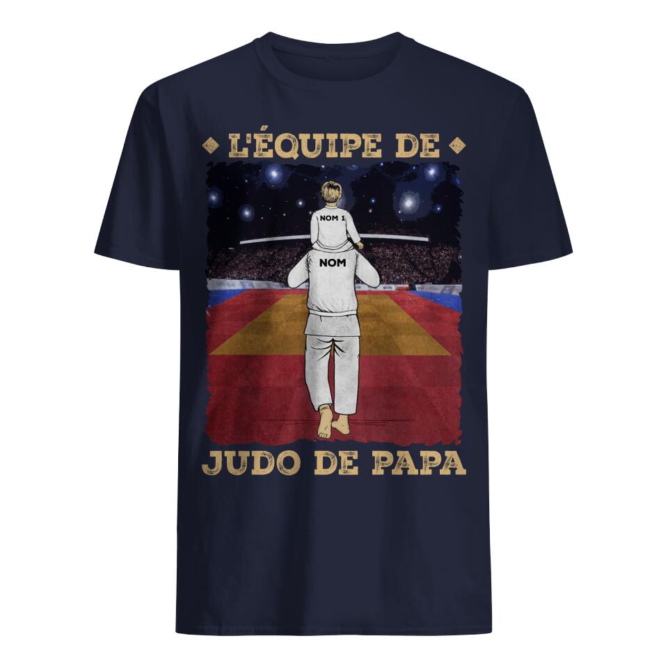 lequipe de judo de papa personnalisable unisex t shirt pour papa aime le judo sportif