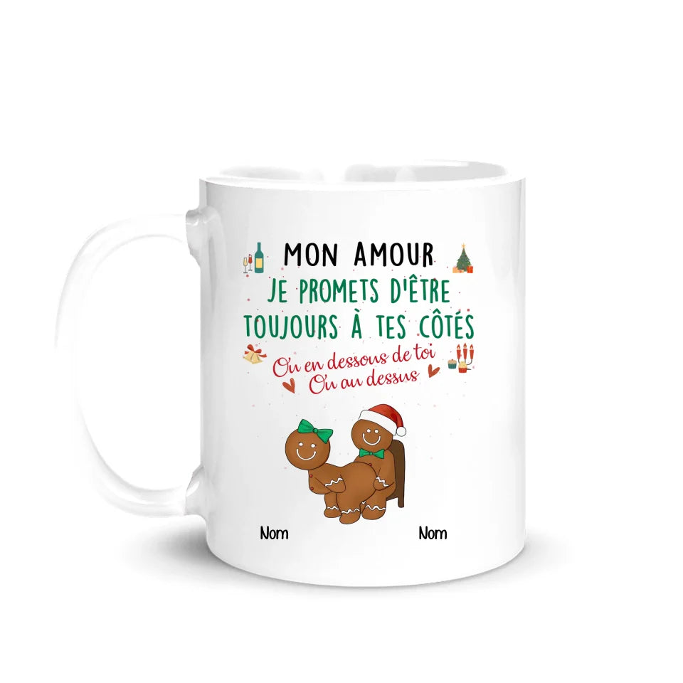 mug personnalise pour couple cadeau personnalise pour mari et femme je promets detre toujours a tes cotes