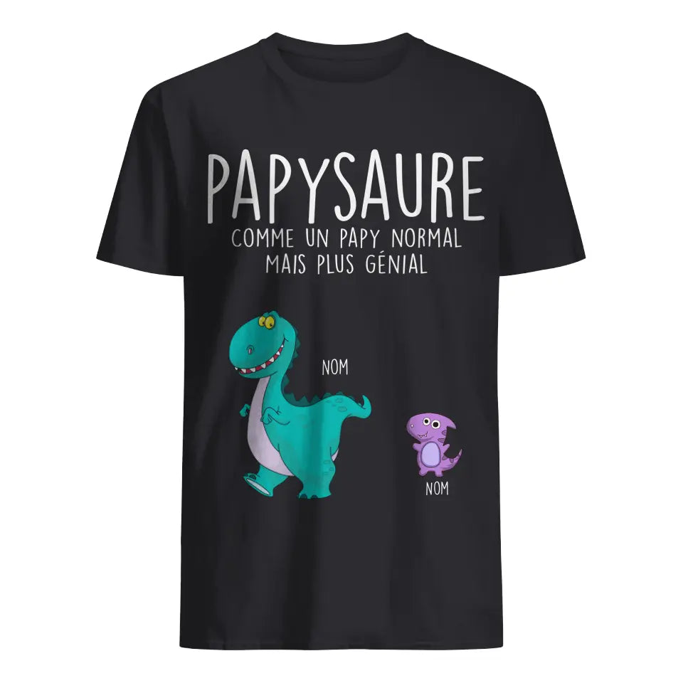 personnalisable t shirt pour hommes pour papy papysaure 1