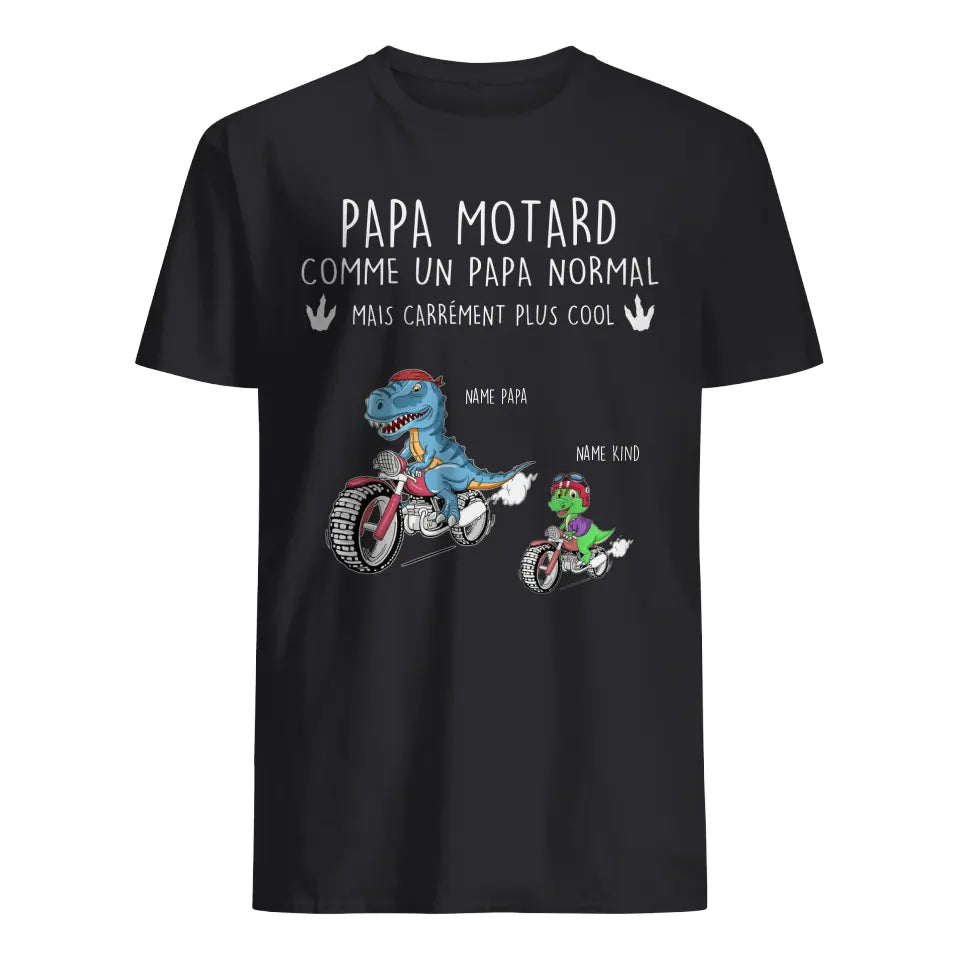 personnalisable t shirt pour le pere amour moto