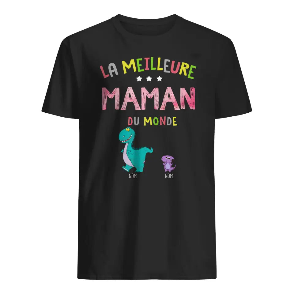 personnalisable t shirt pour maman meilleure maman du monde 2