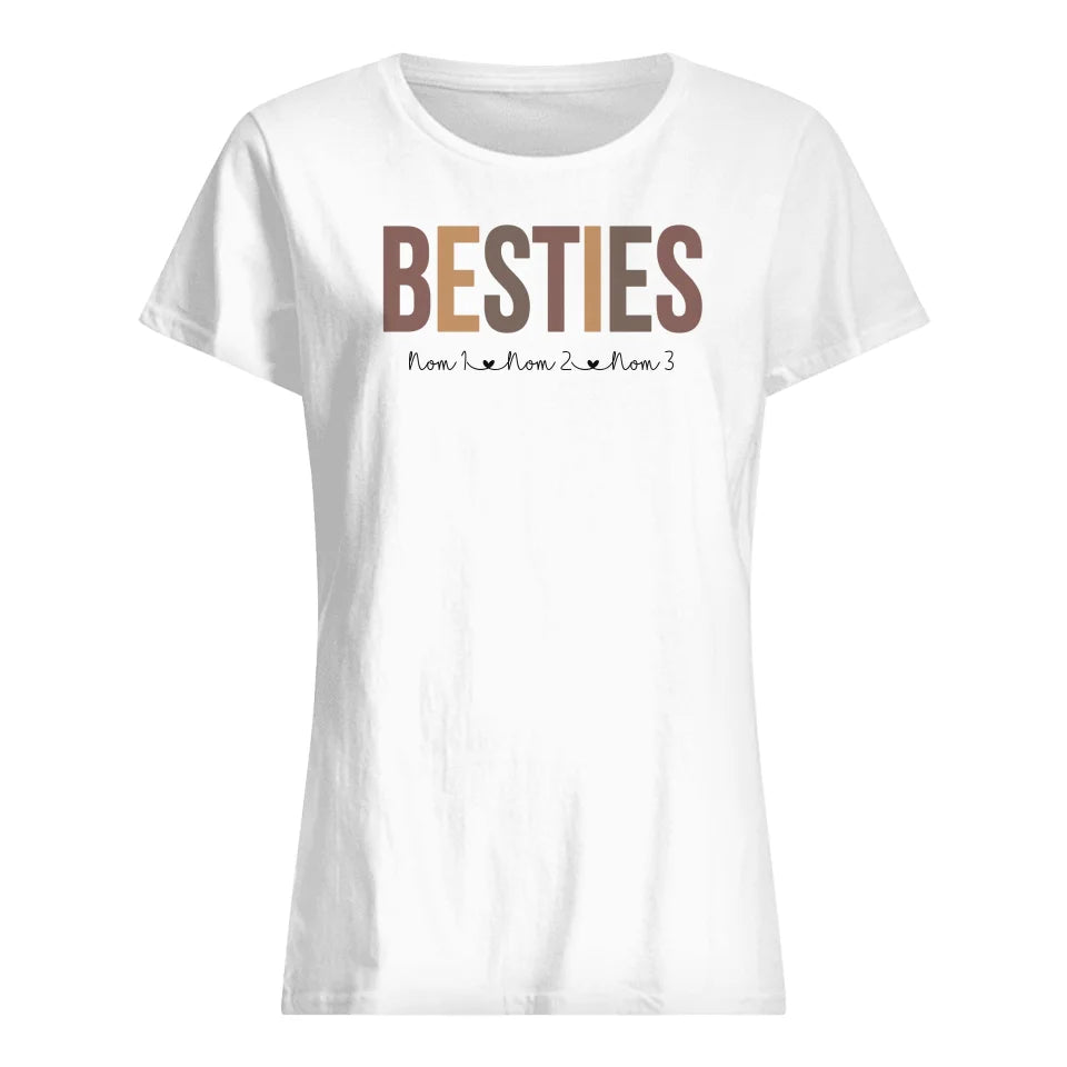 t shirt personnalise pour amie besties