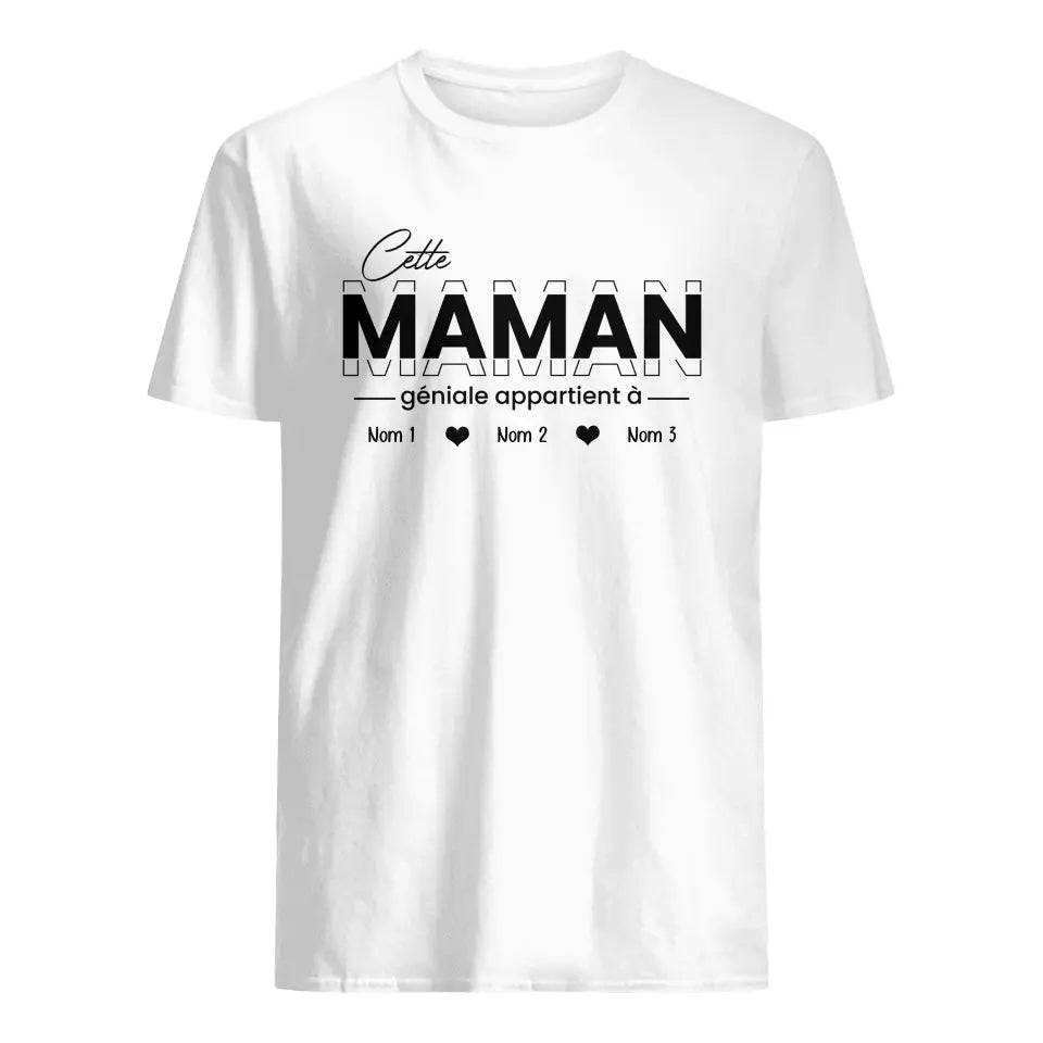 t shirt personnalise pour maman cette maman geniale appartient a